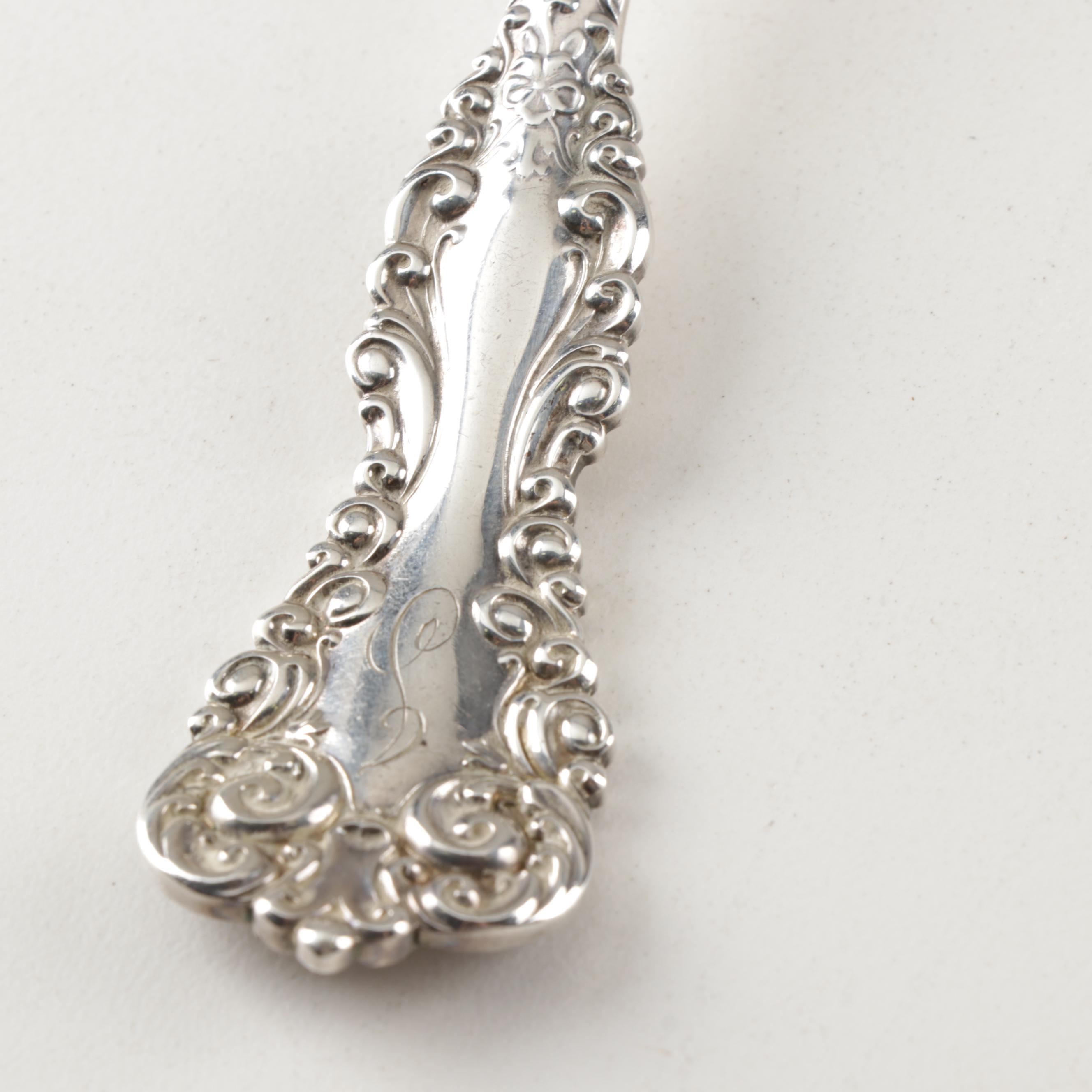 International "Revere" Sterling Silver Asparagus Fork, Circa 1898