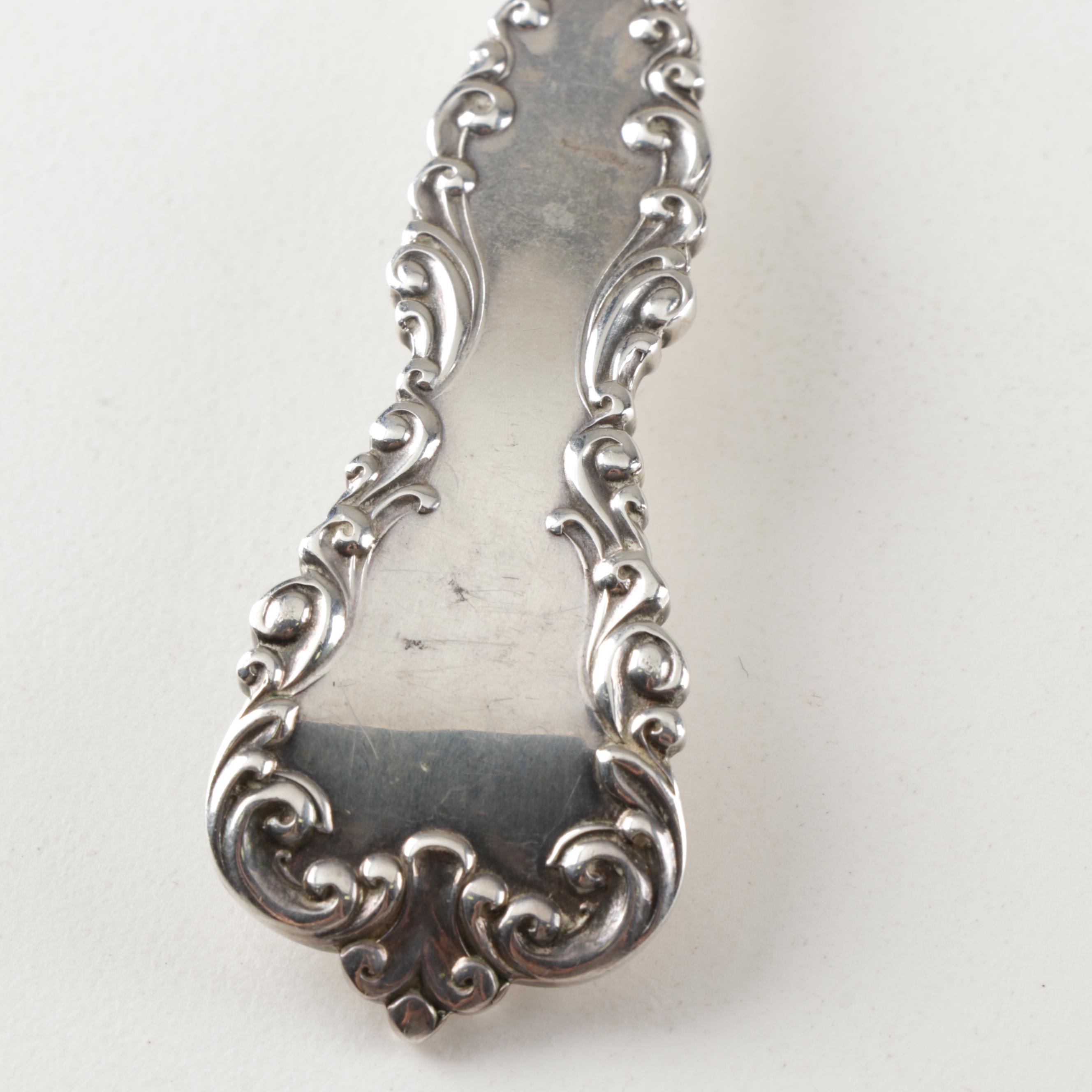 International "Revere" Sterling Silver Asparagus Fork, Circa 1898