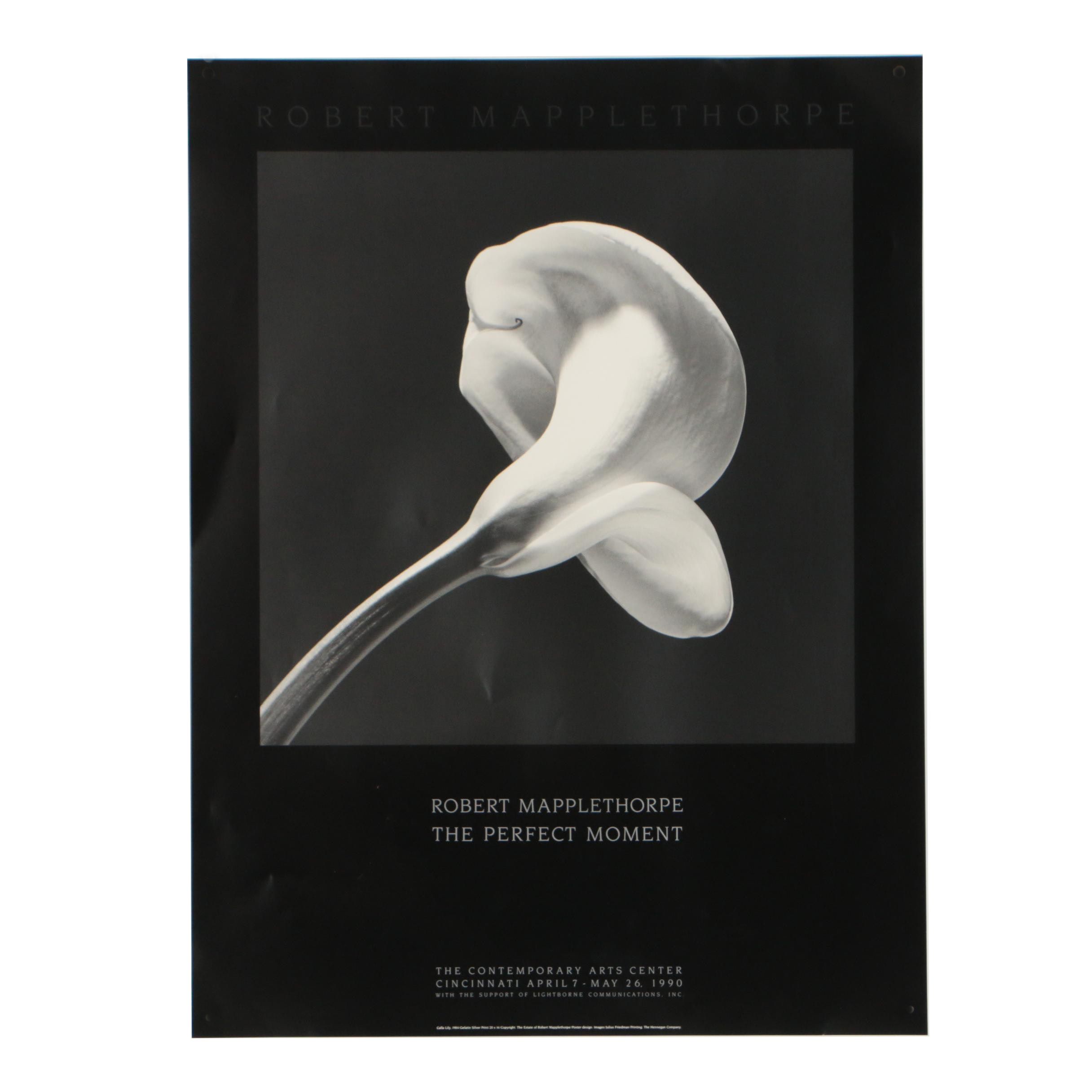 Robert Mapplethorpe 1990 Exhibition Poster "The Perfect Moment"
