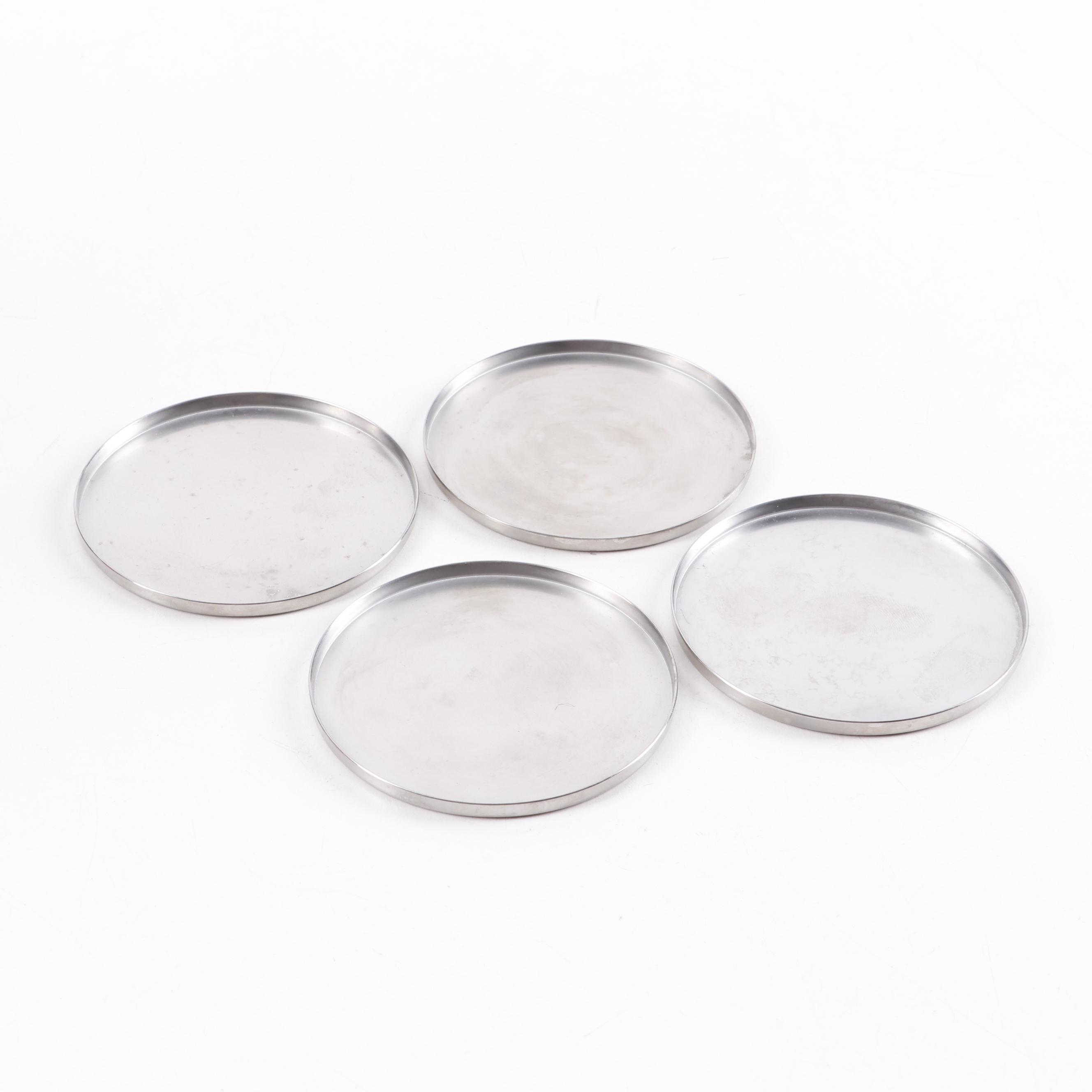 Danish Modern Teak, Rosewood, and Stainless Steel Ice Bucket and Bar Tools