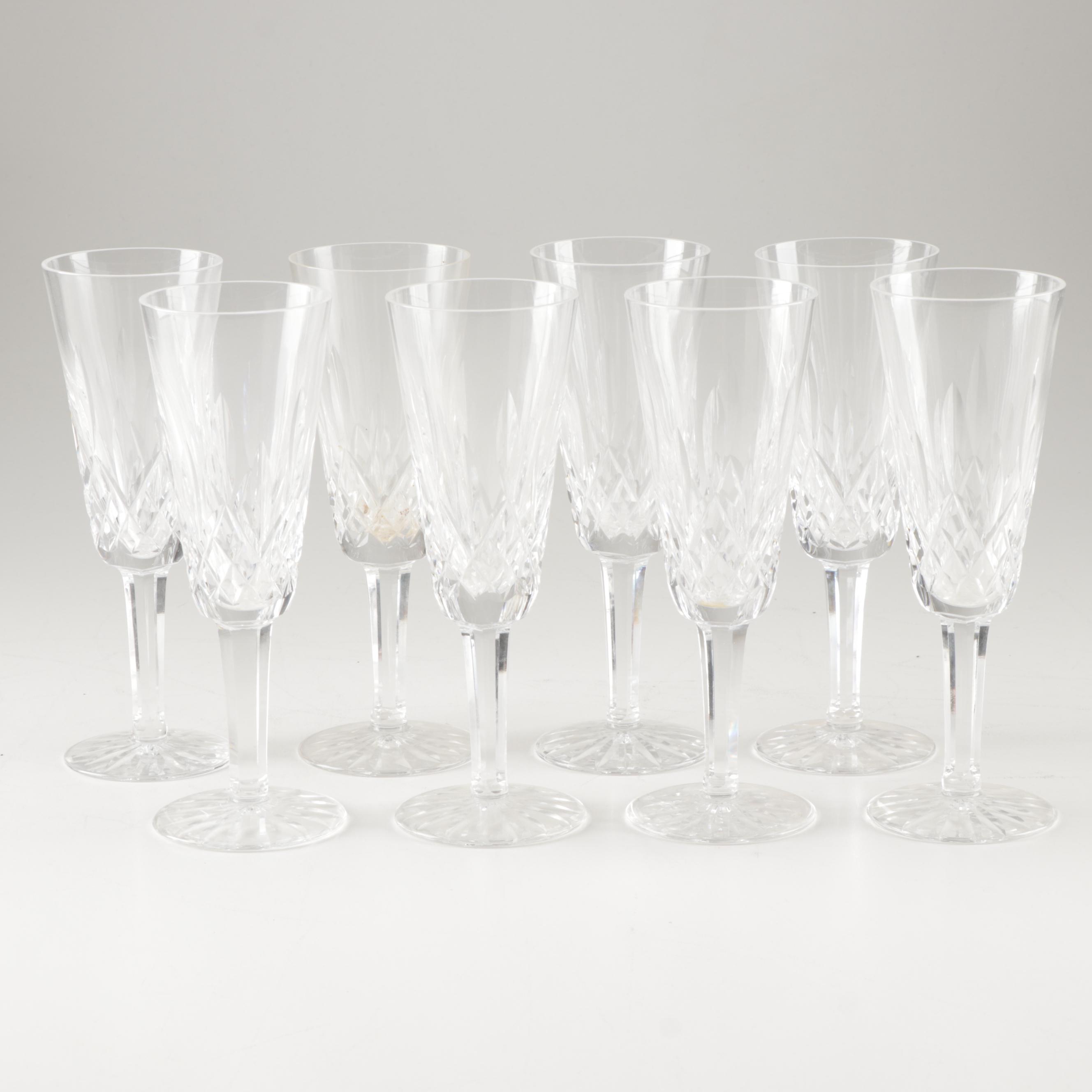 Waterford "Lismore" Crystal Champagne Flutes