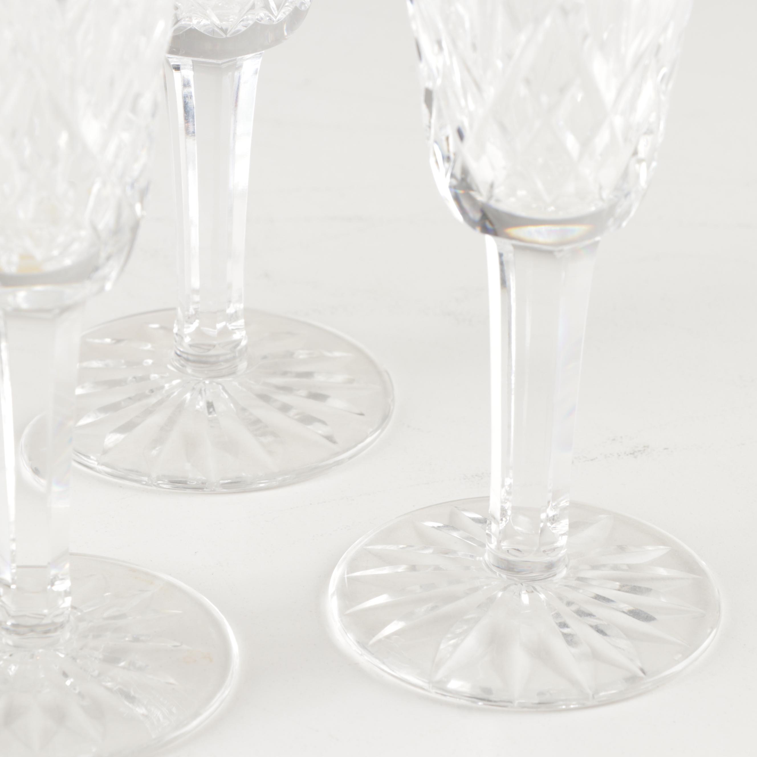 Waterford "Lismore" Crystal Champagne Flutes