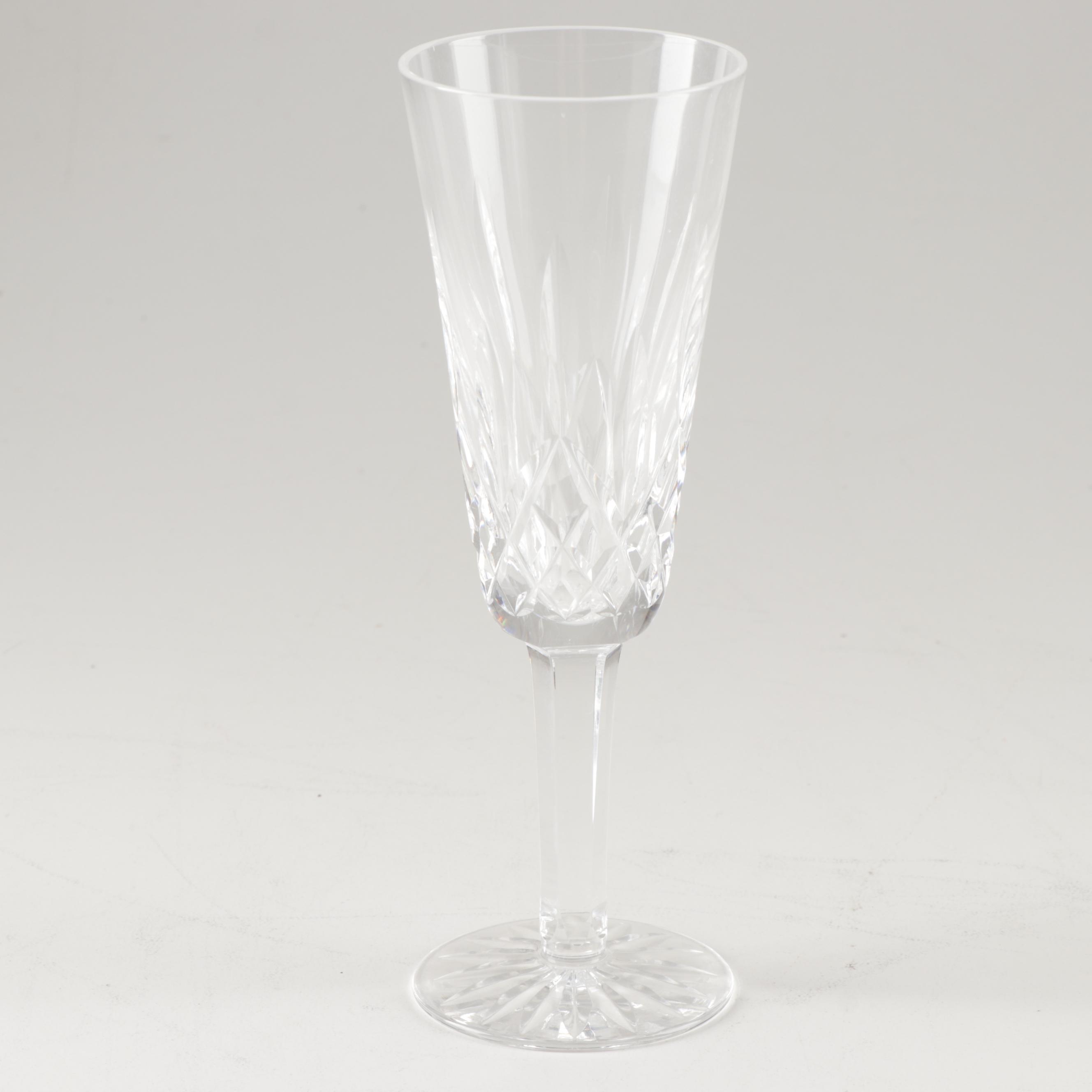 Waterford "Lismore" Crystal Champagne Flutes