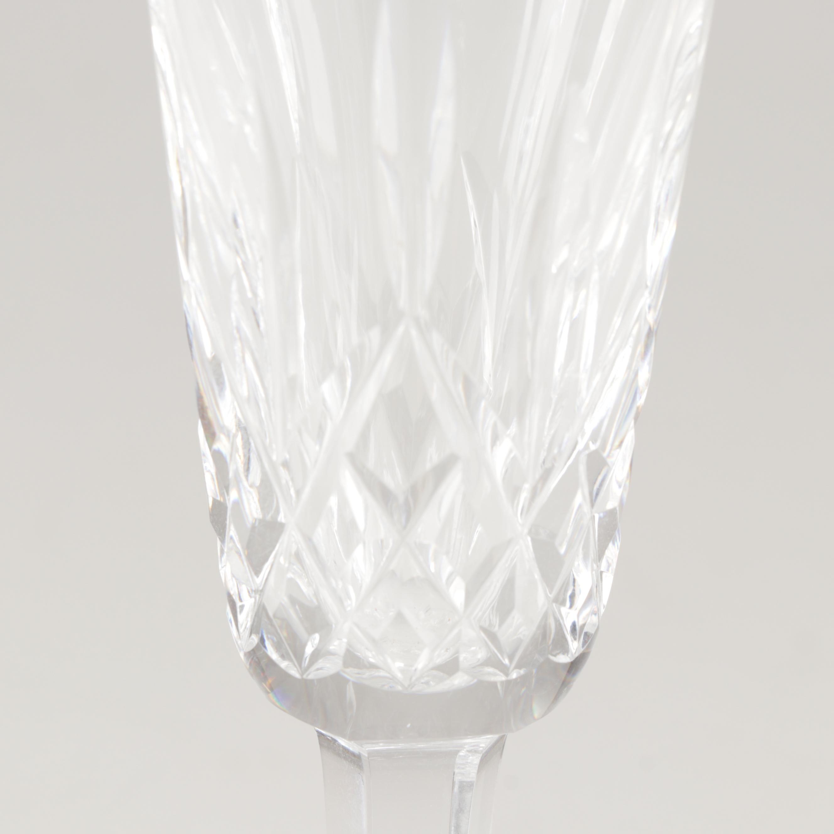 Waterford "Lismore" Crystal Champagne Flutes