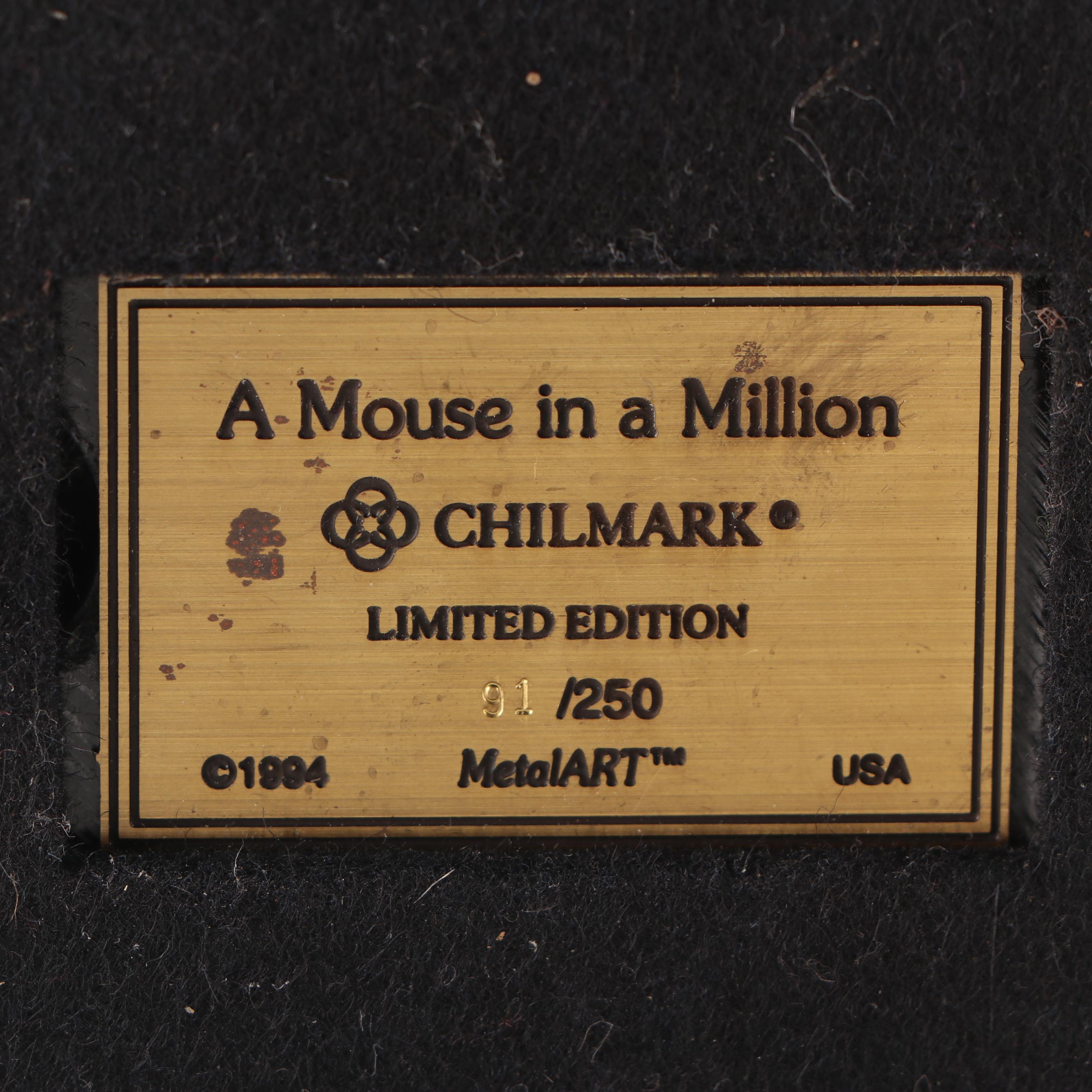 Walt Disney Pewter Figurine "A Mouse in a Million", 1994
