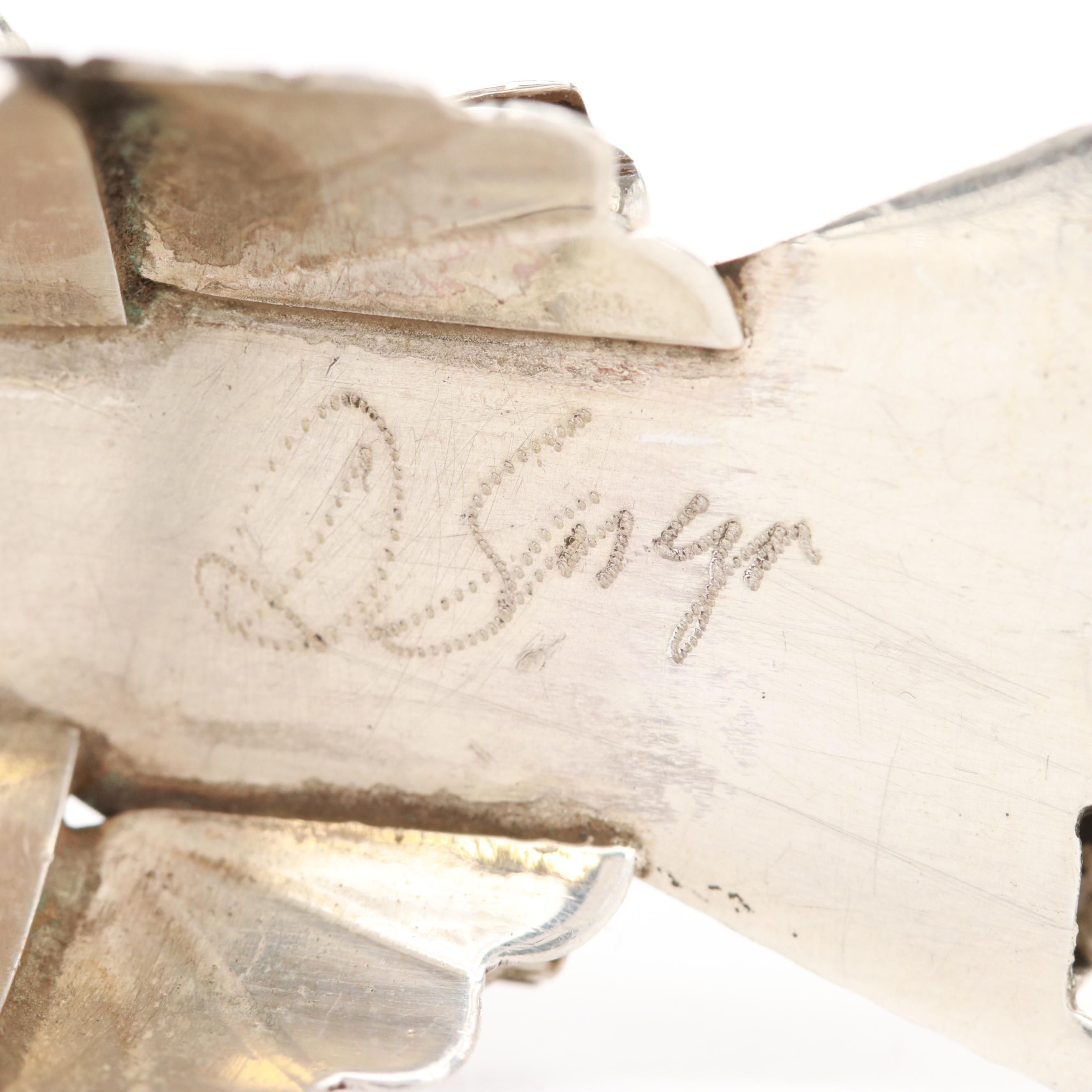 Doris Smallcanyon Navajo Diné Sterling Silver Turquoise Kachina Totem Ring