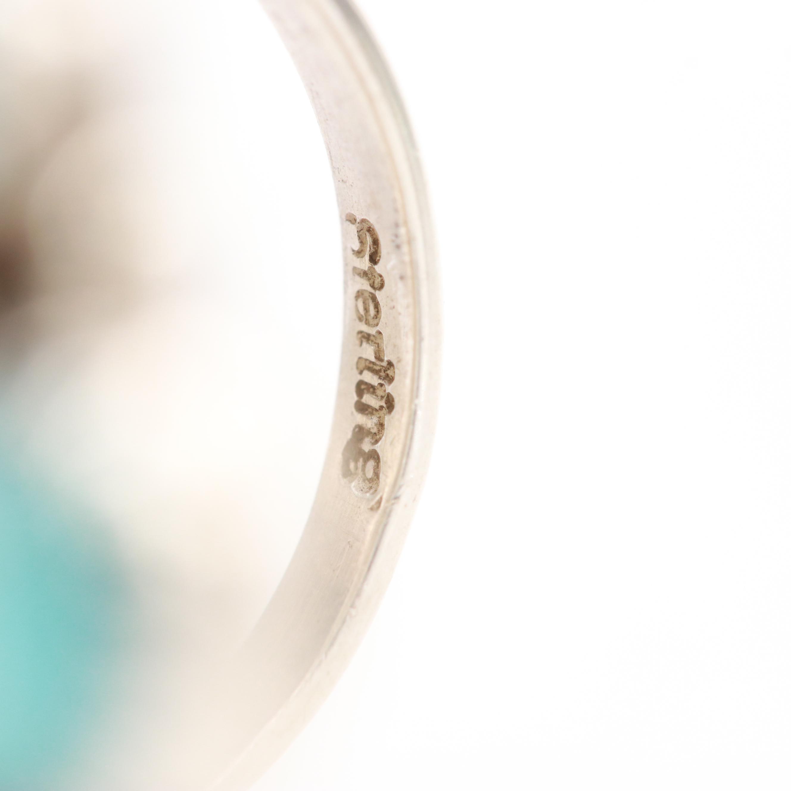 Doris Smallcanyon Navajo Diné Sterling Silver Turquoise Kachina Totem Ring