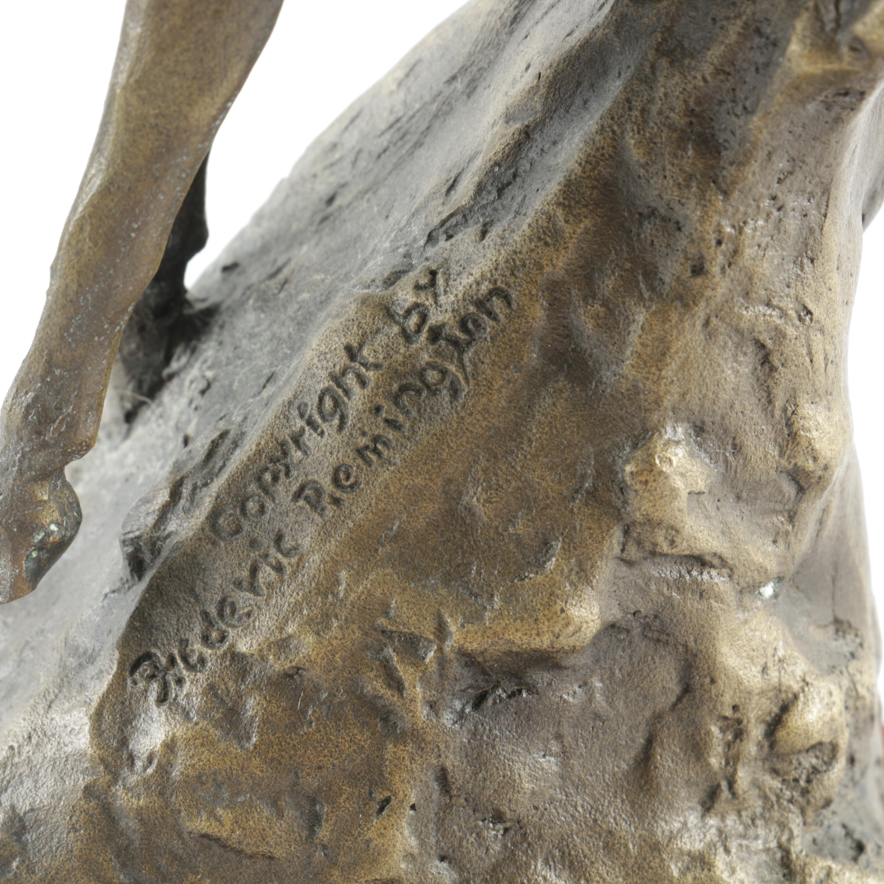 Franklin Mint Reproduction Sculpture After Frederic Remington "The Mountain Man"