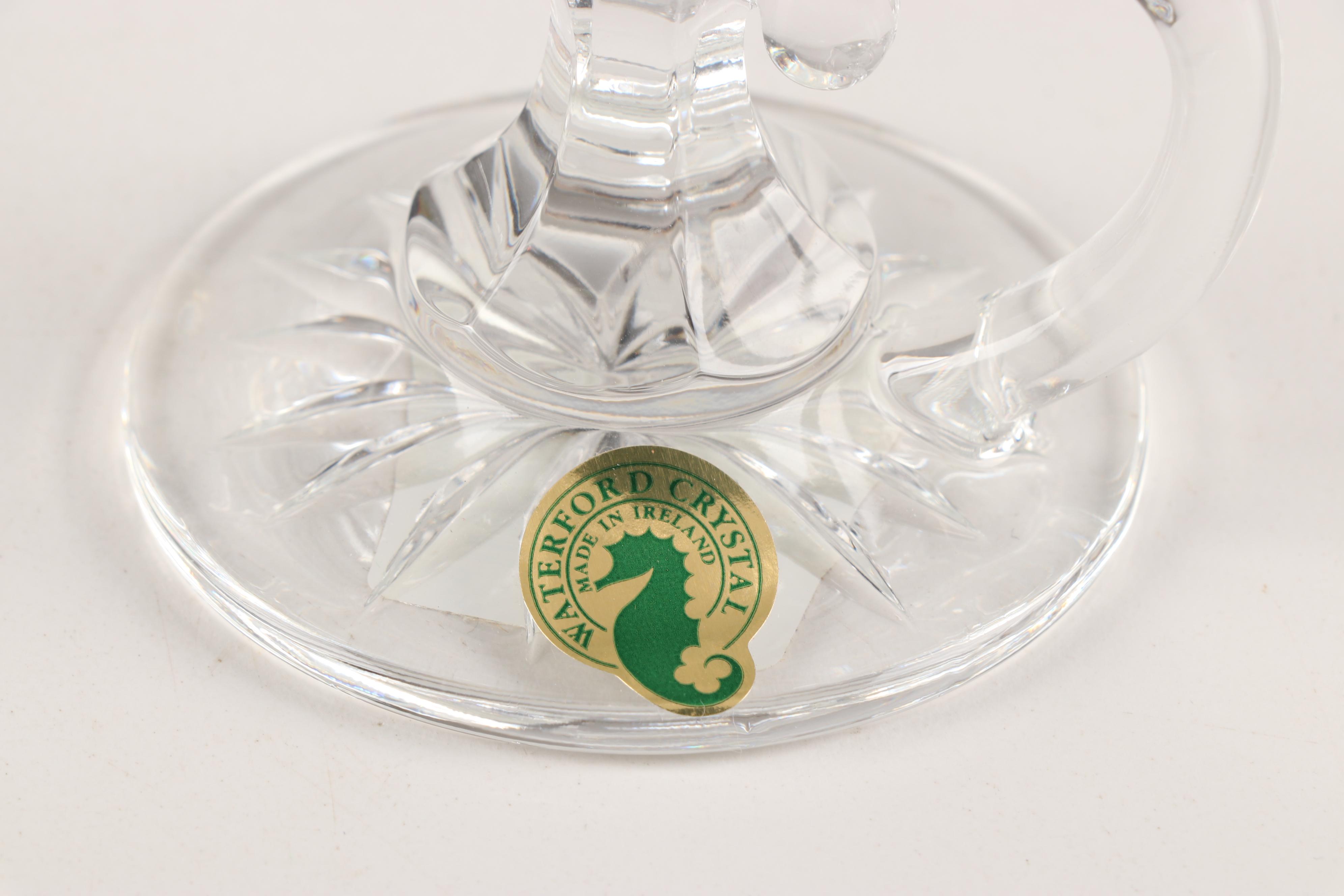 Waterford "Lismore" Crystal Stemmed Irish Coffee Glasses and Iced Tea Glasses