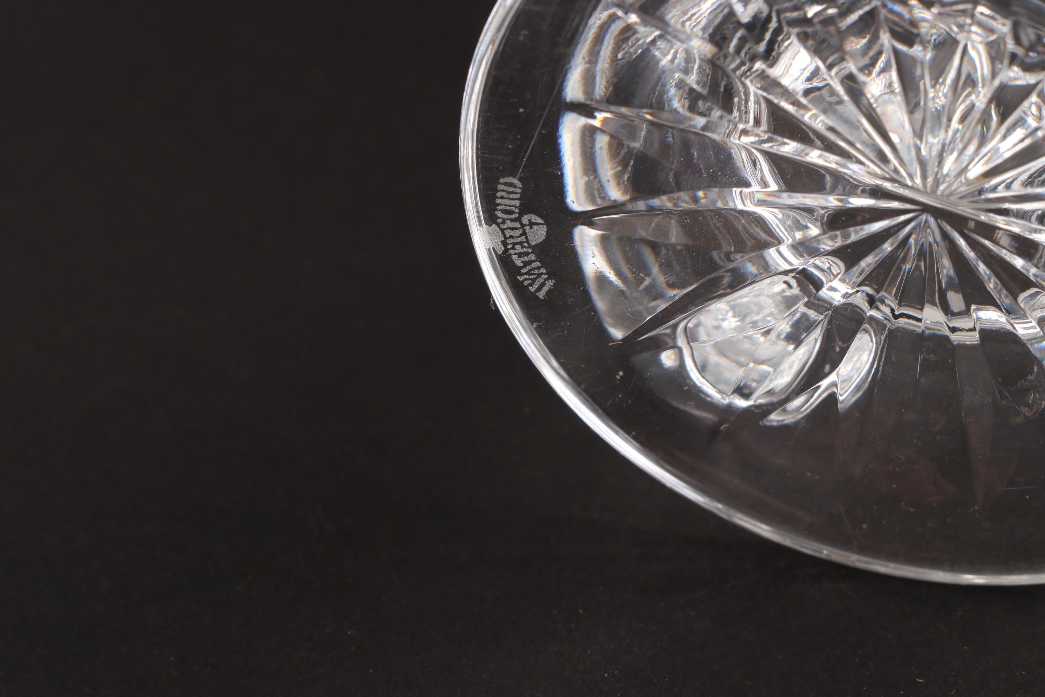 Waterford "Lismore" Crystal Stemmed Irish Coffee Glasses and Iced Tea Glasses