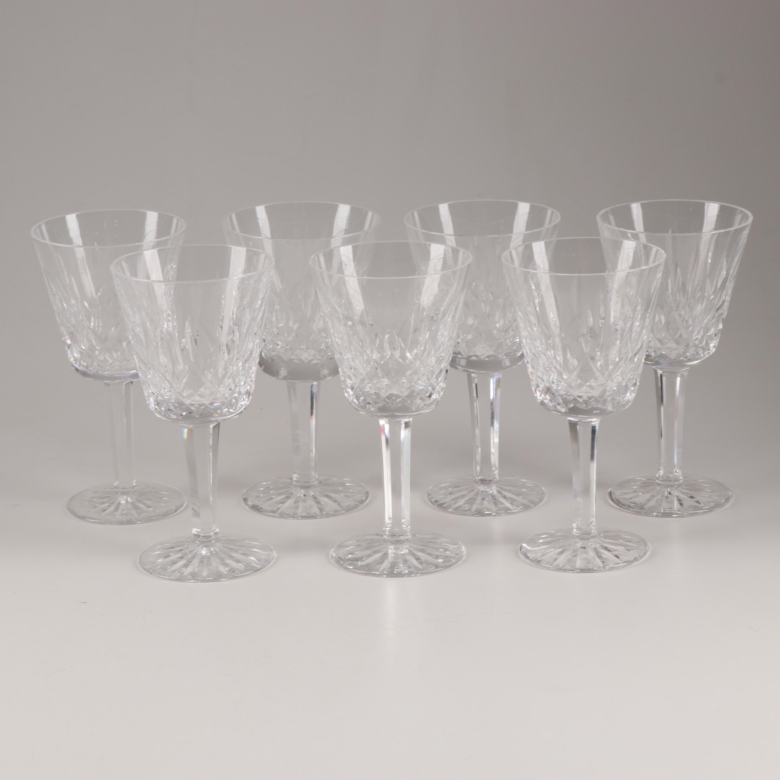 Waterford "Lismore" Crystal Claret Glasses