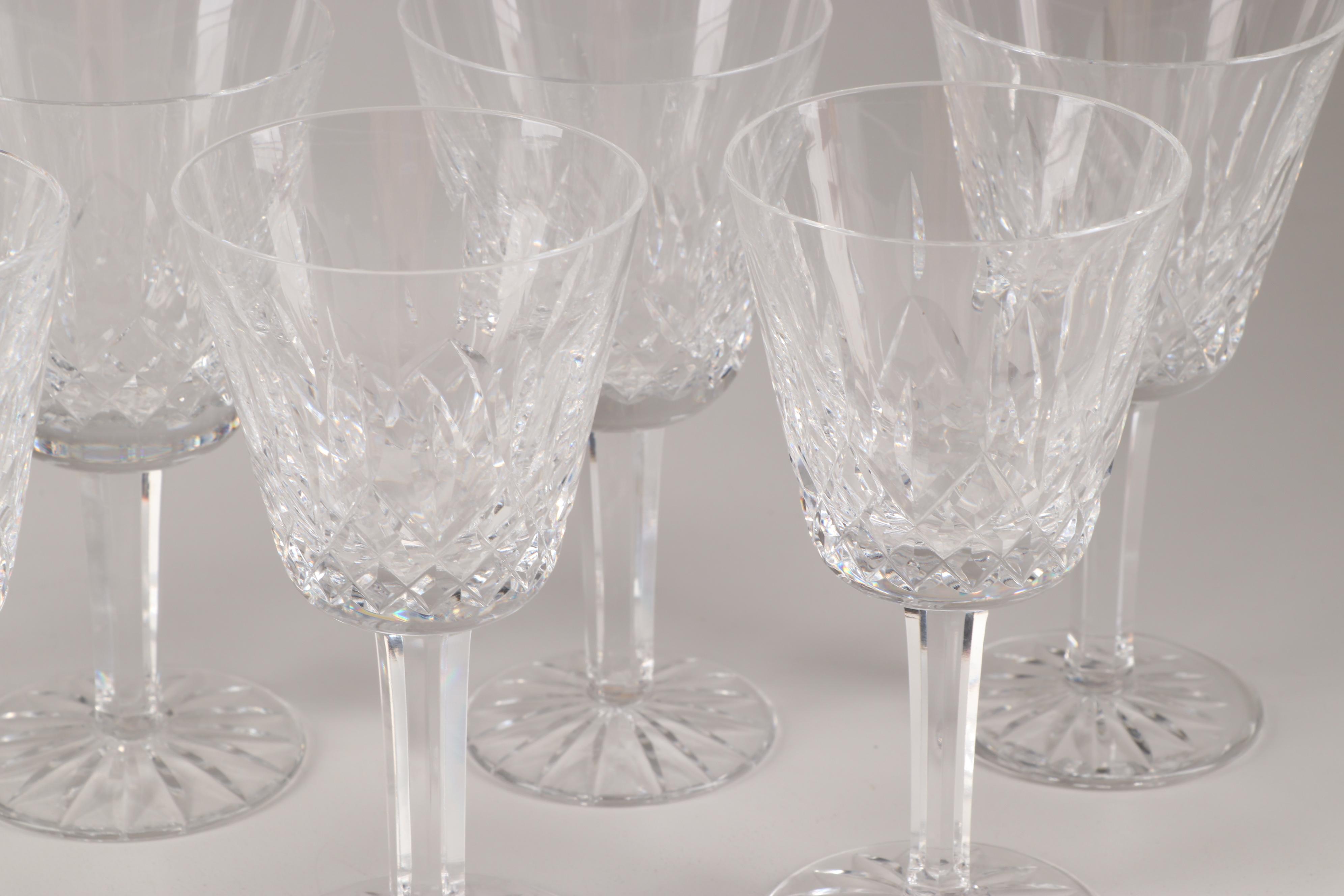 Waterford "Lismore" Crystal Claret Glasses