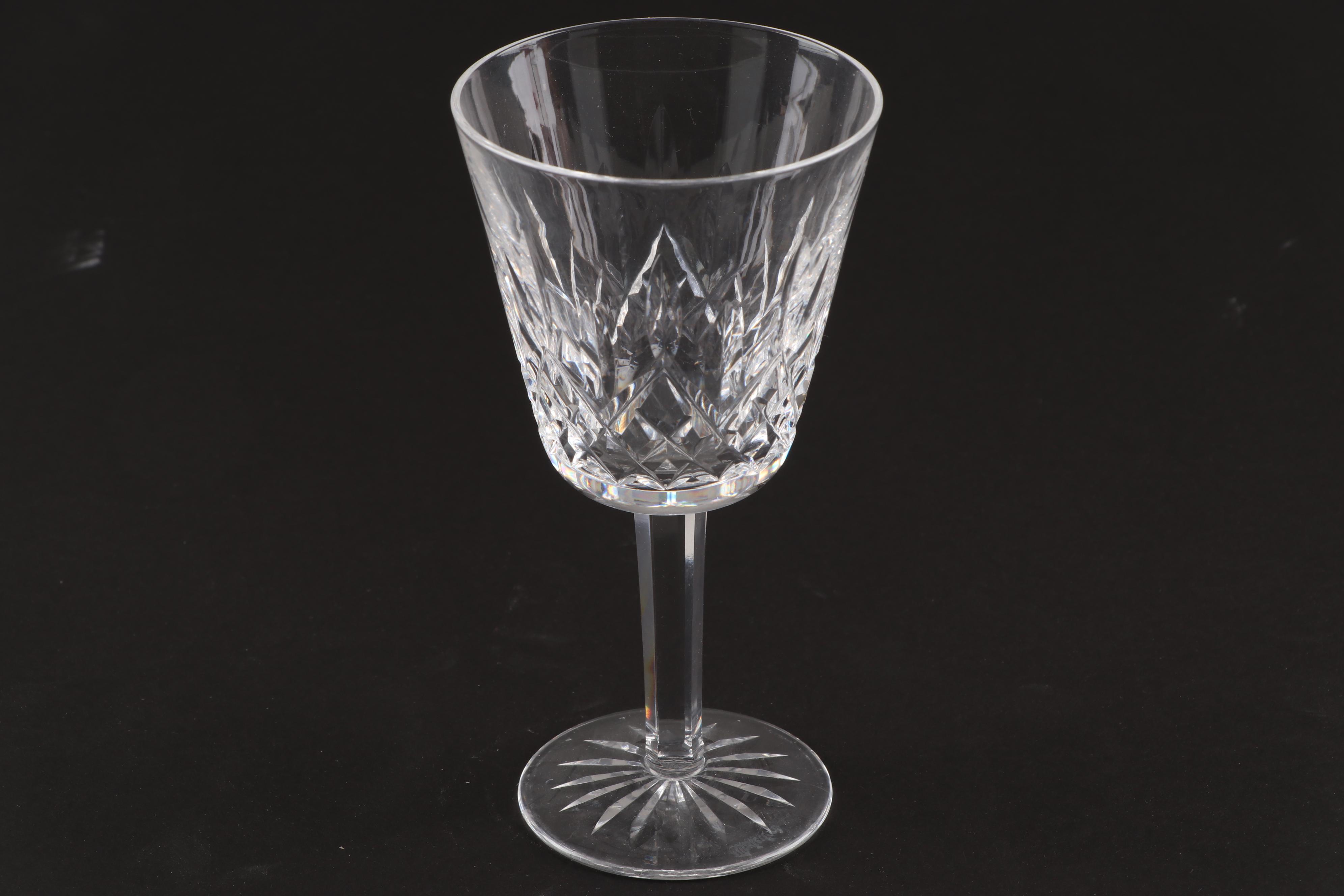 Waterford "Lismore" Crystal Claret Glasses