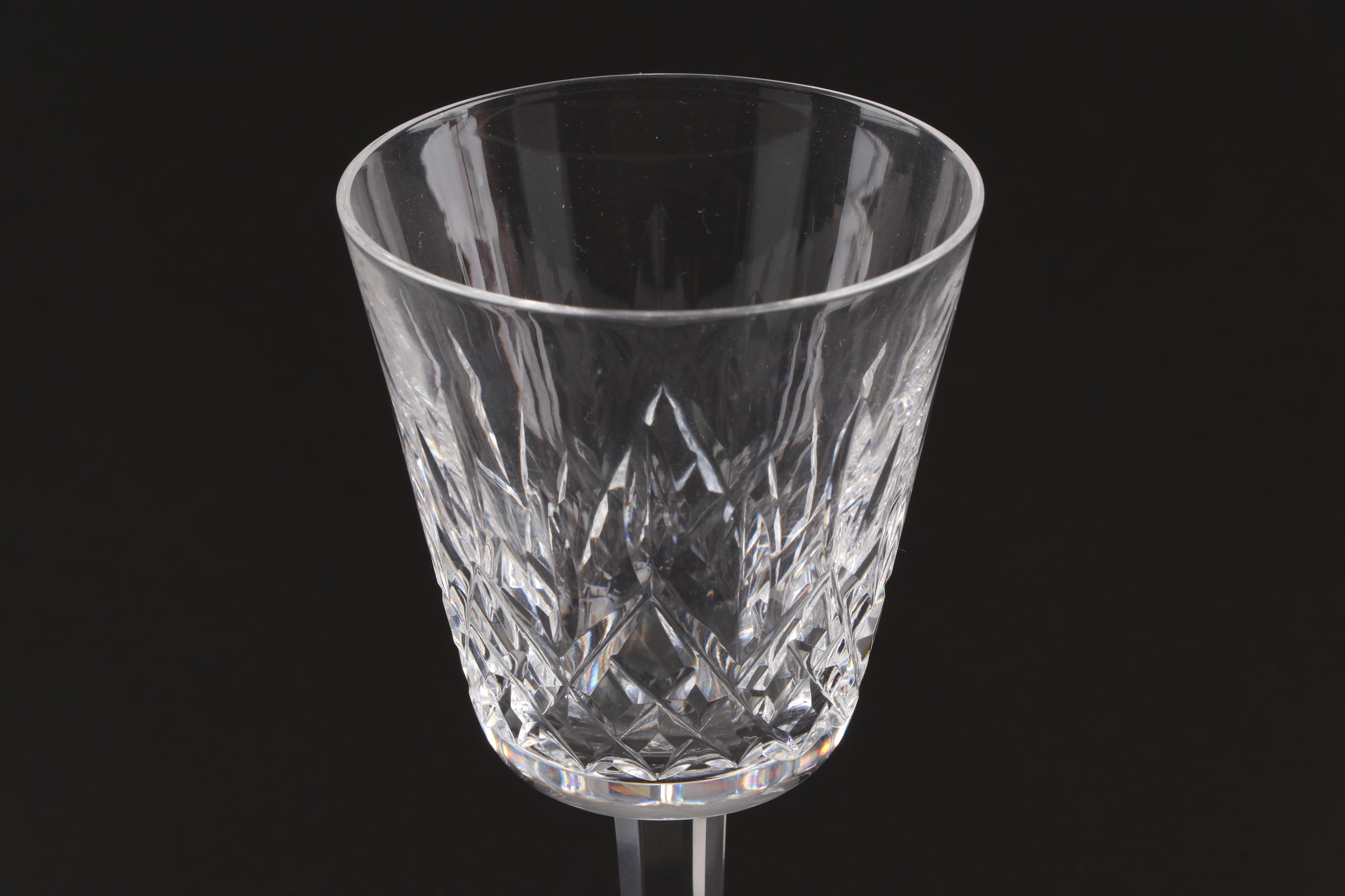 Waterford "Lismore" Crystal Claret Glasses