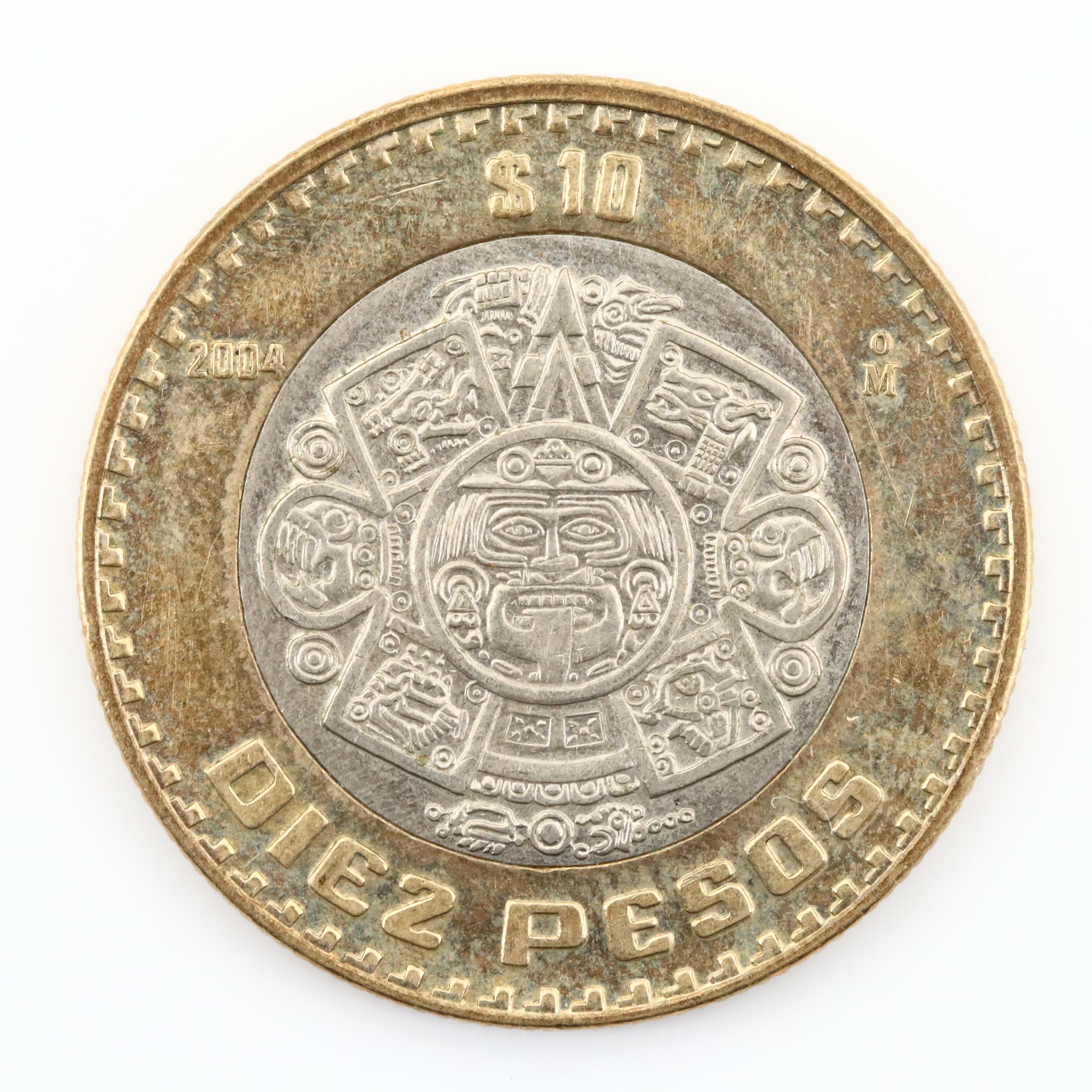 Seventy Various Foreign Coins Featuring a 1915 French Five Centimes