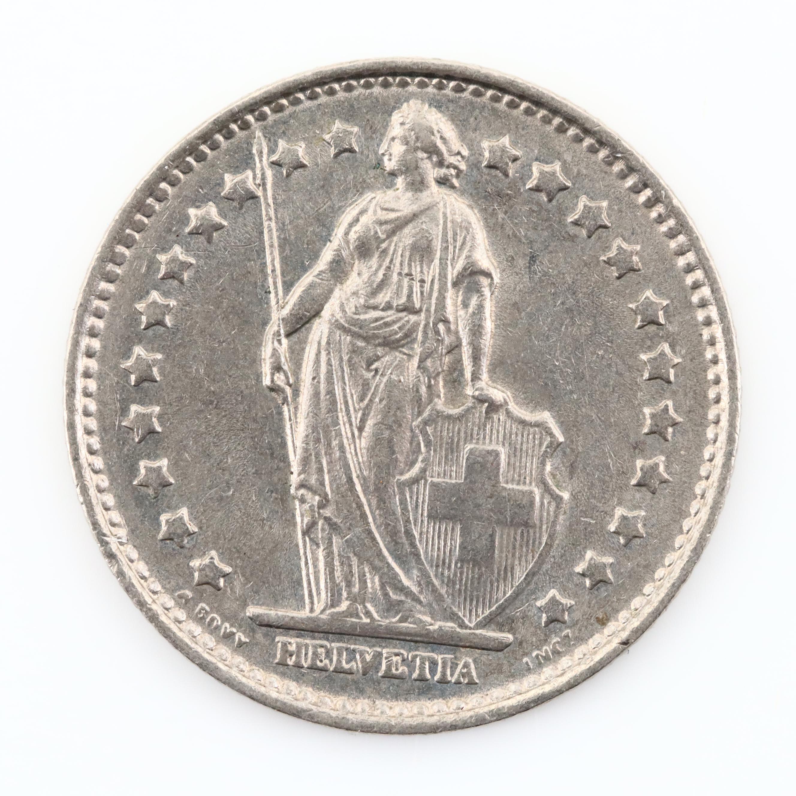 Seventy Various Foreign Coins Featuring a 1915 French Five Centimes