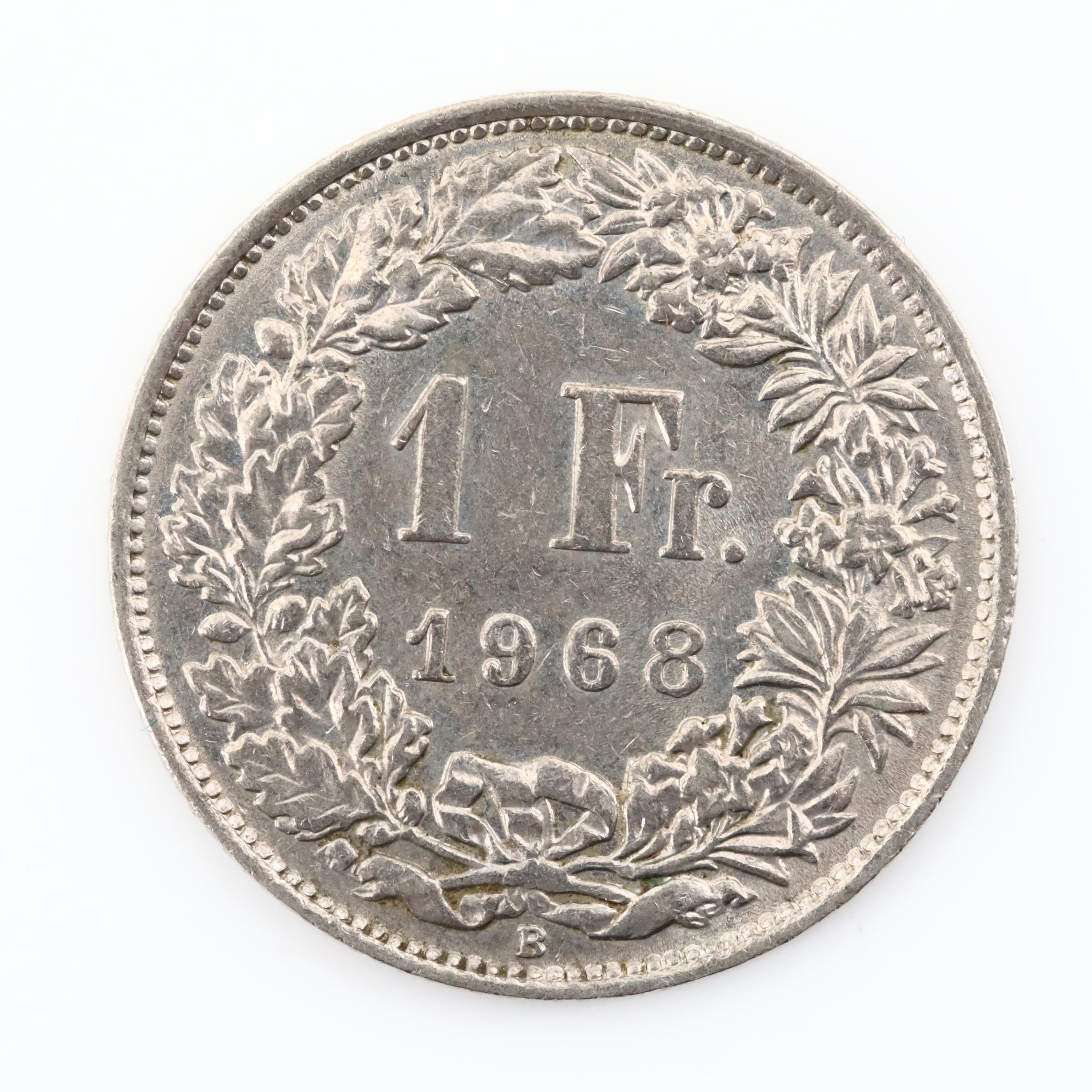 Seventy Various Foreign Coins Featuring a 1915 French Five Centimes
