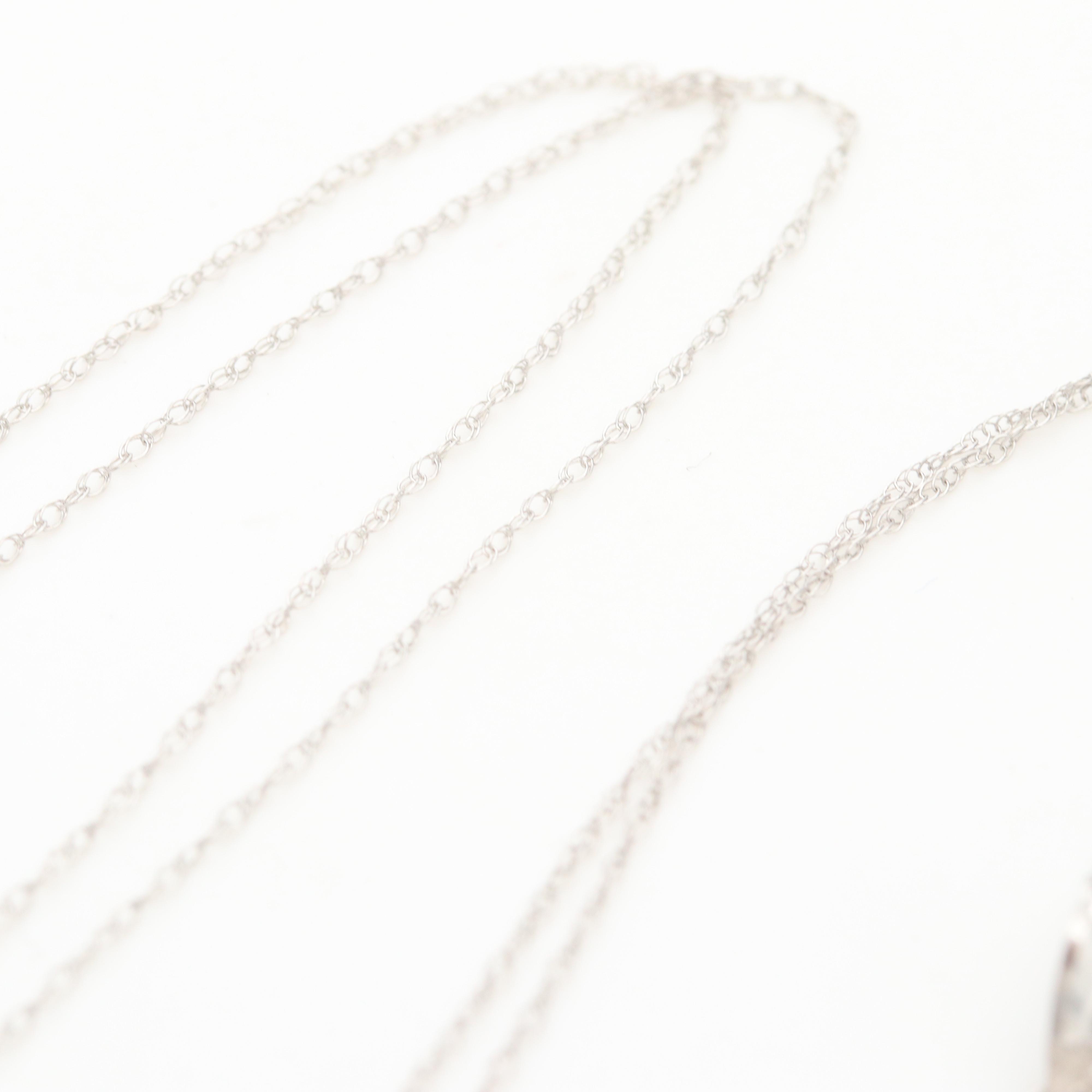 14K White Gold Necklace