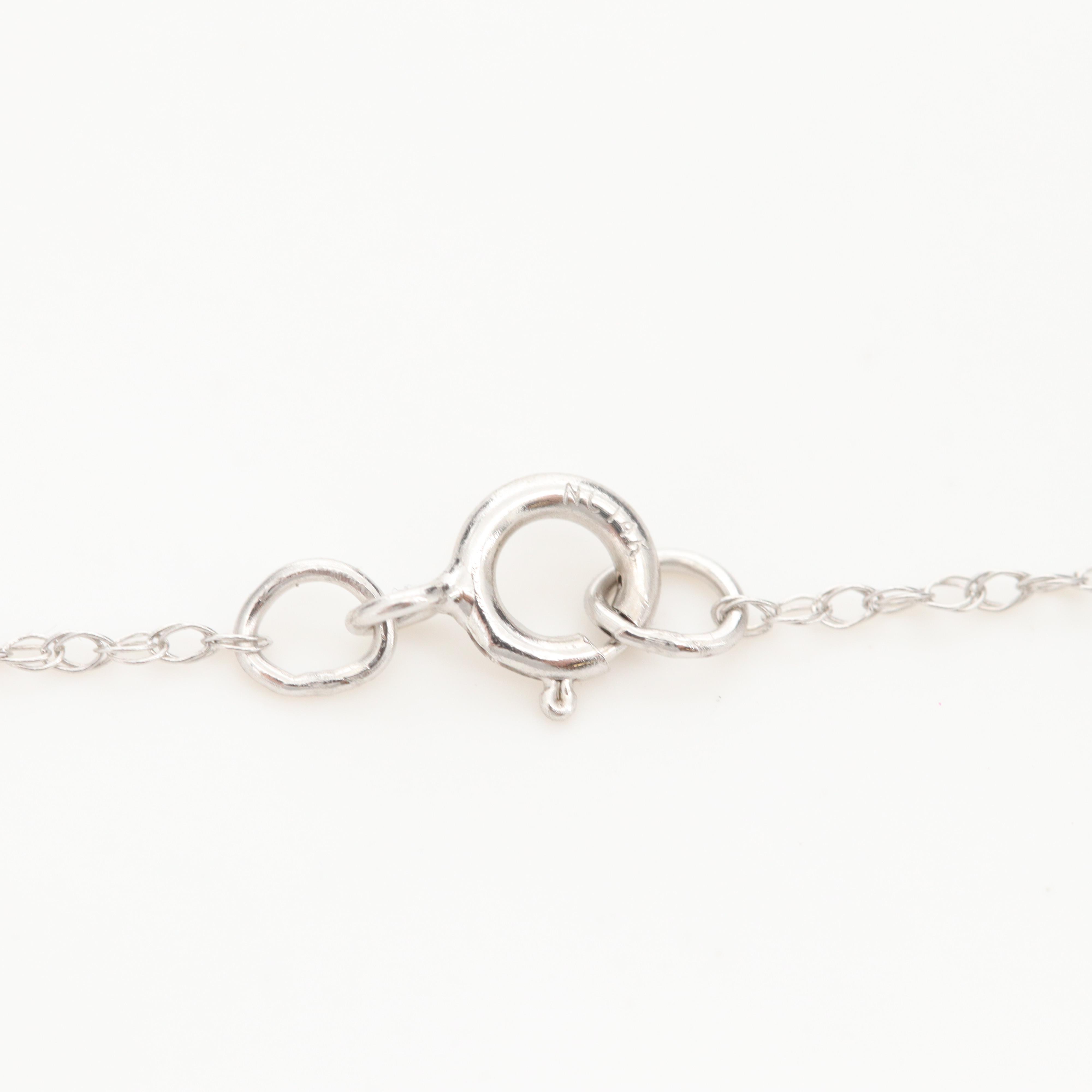 14K White Gold Necklace