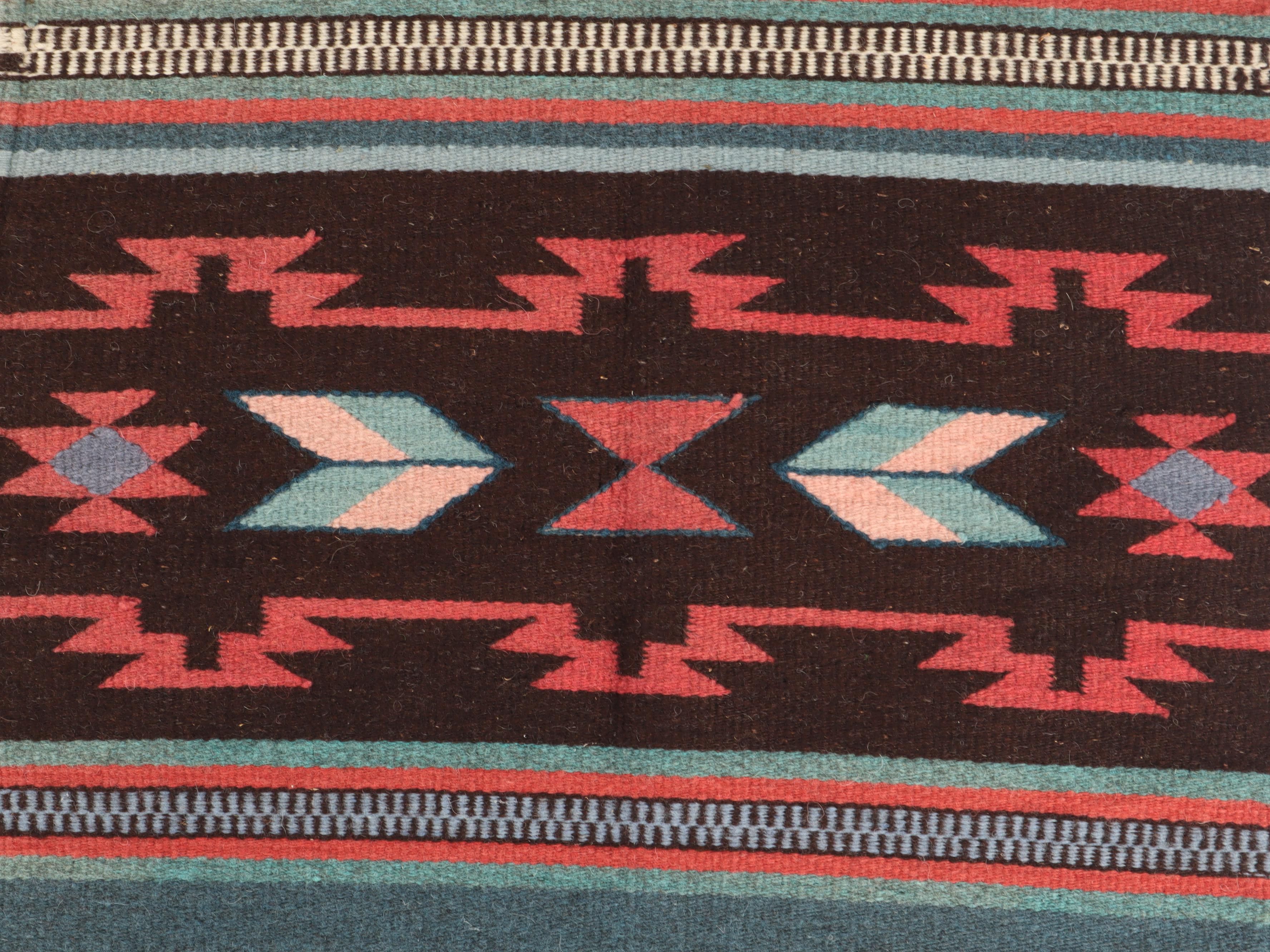 Handwoven Southwest Style Wool Accent Rugs