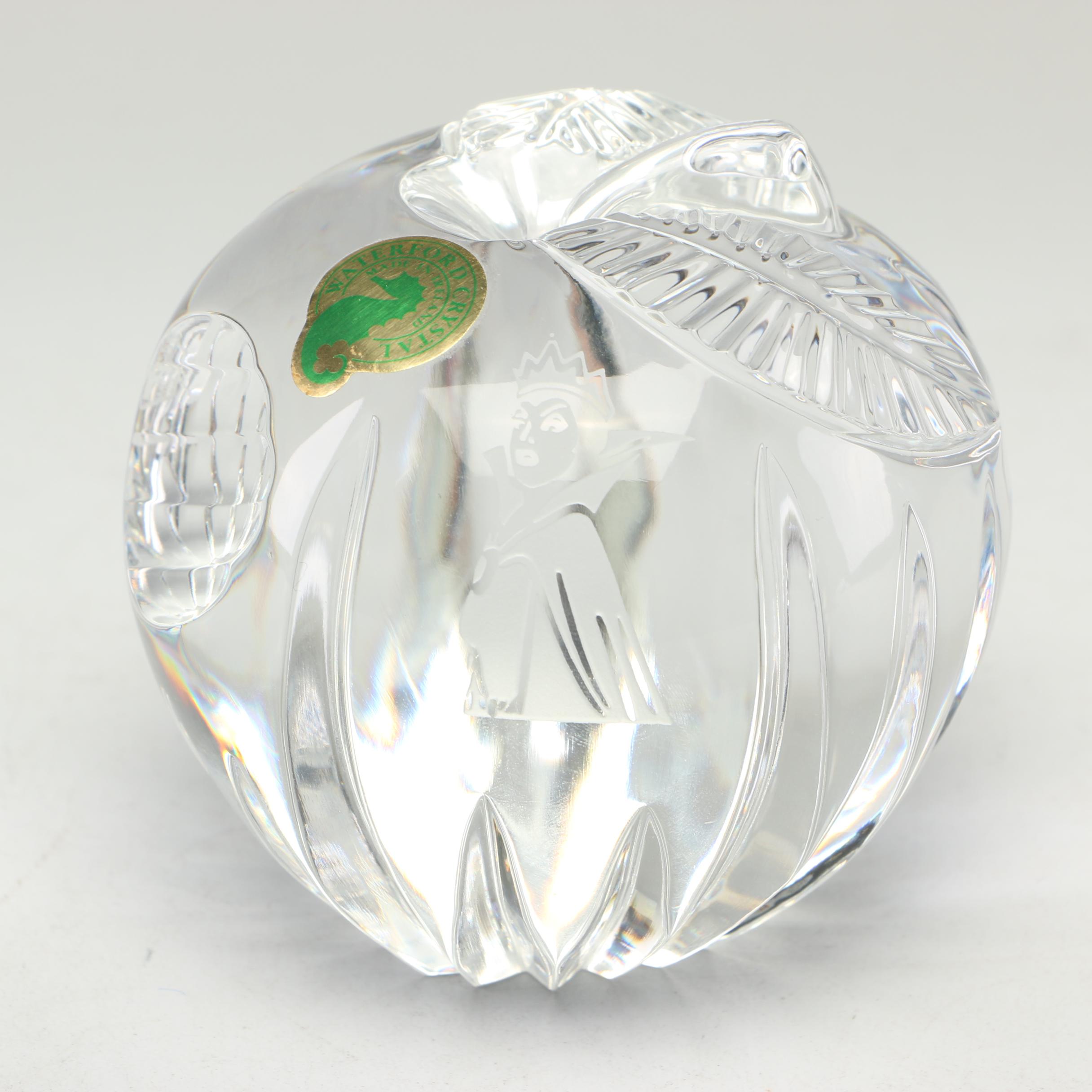 Waterford Crystal "Snow White's Poison Apple" Paperweight