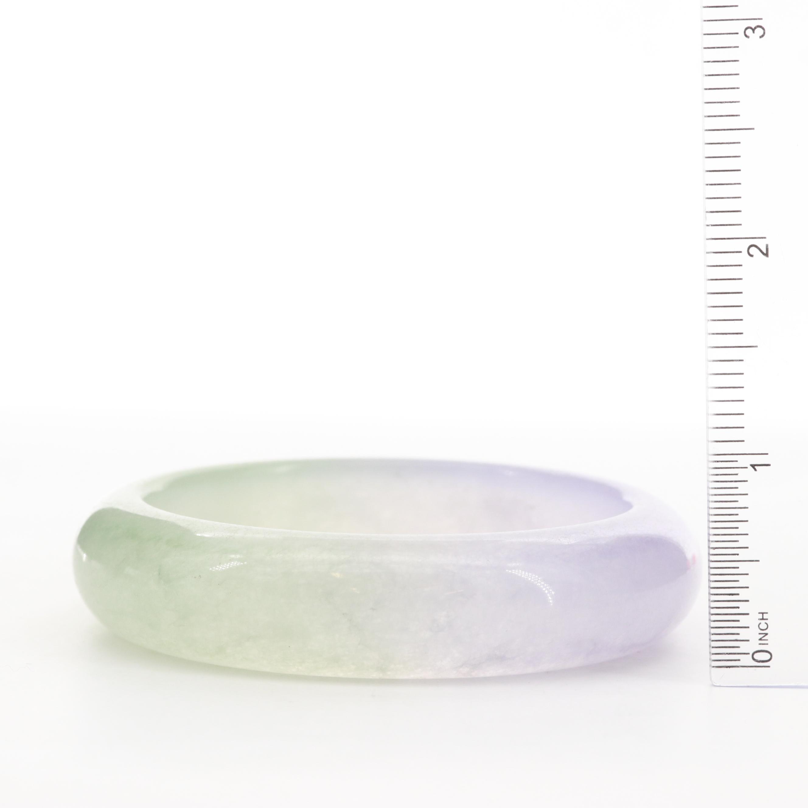Carved Jadeite Bangle Bracelet