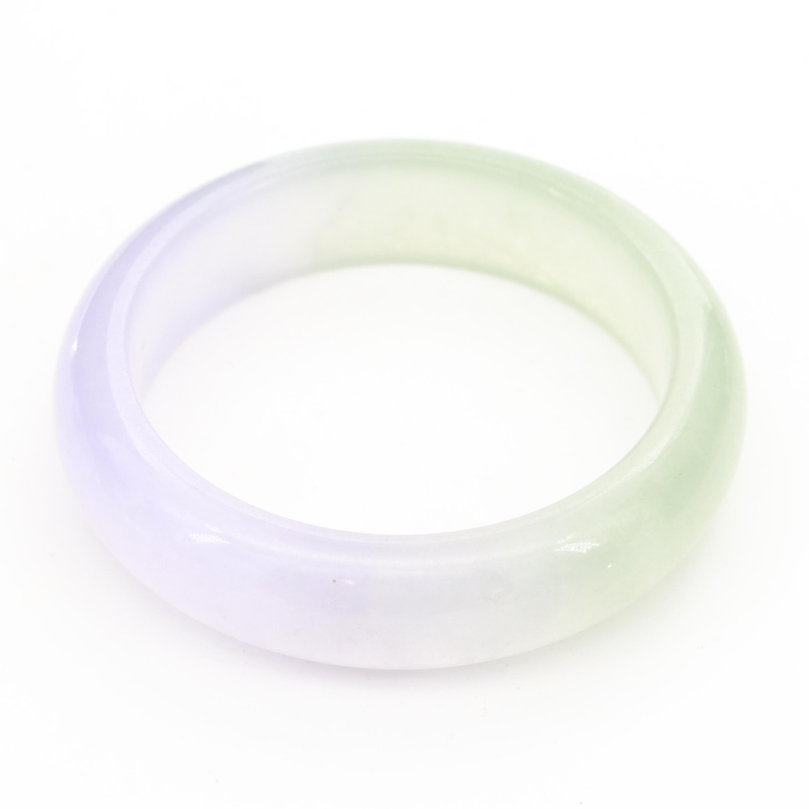 Carved Jadeite Bangle Bracelet