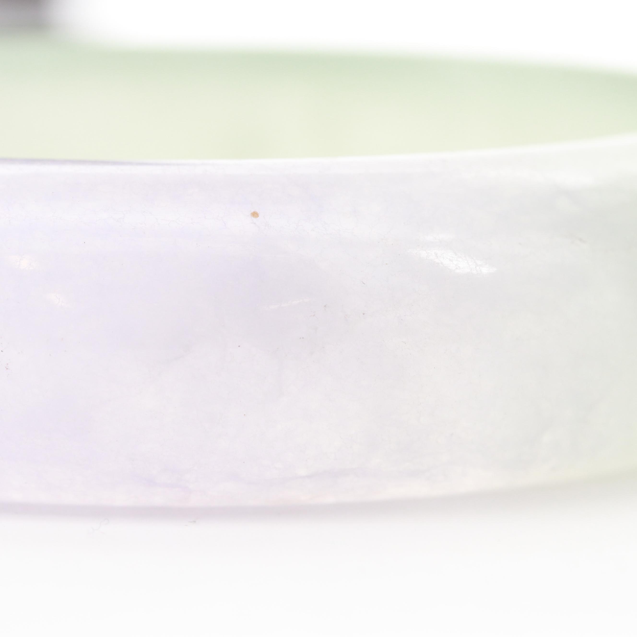 Carved Jadeite Bangle Bracelet