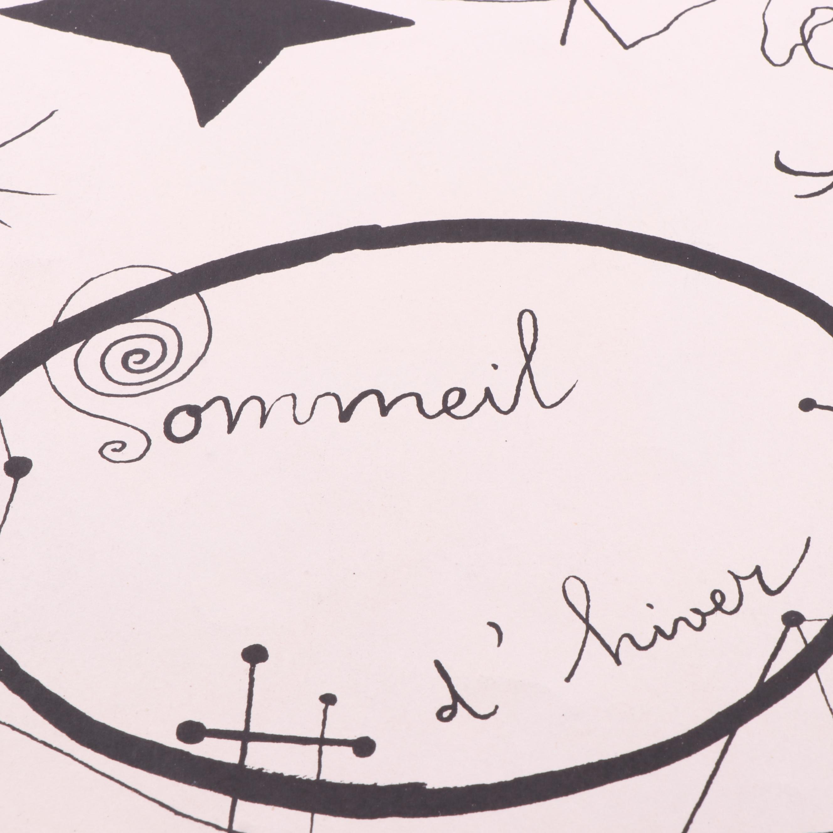 Color Lithograph after Paul Klee "Sommeil d'hiver" (Hibernation)