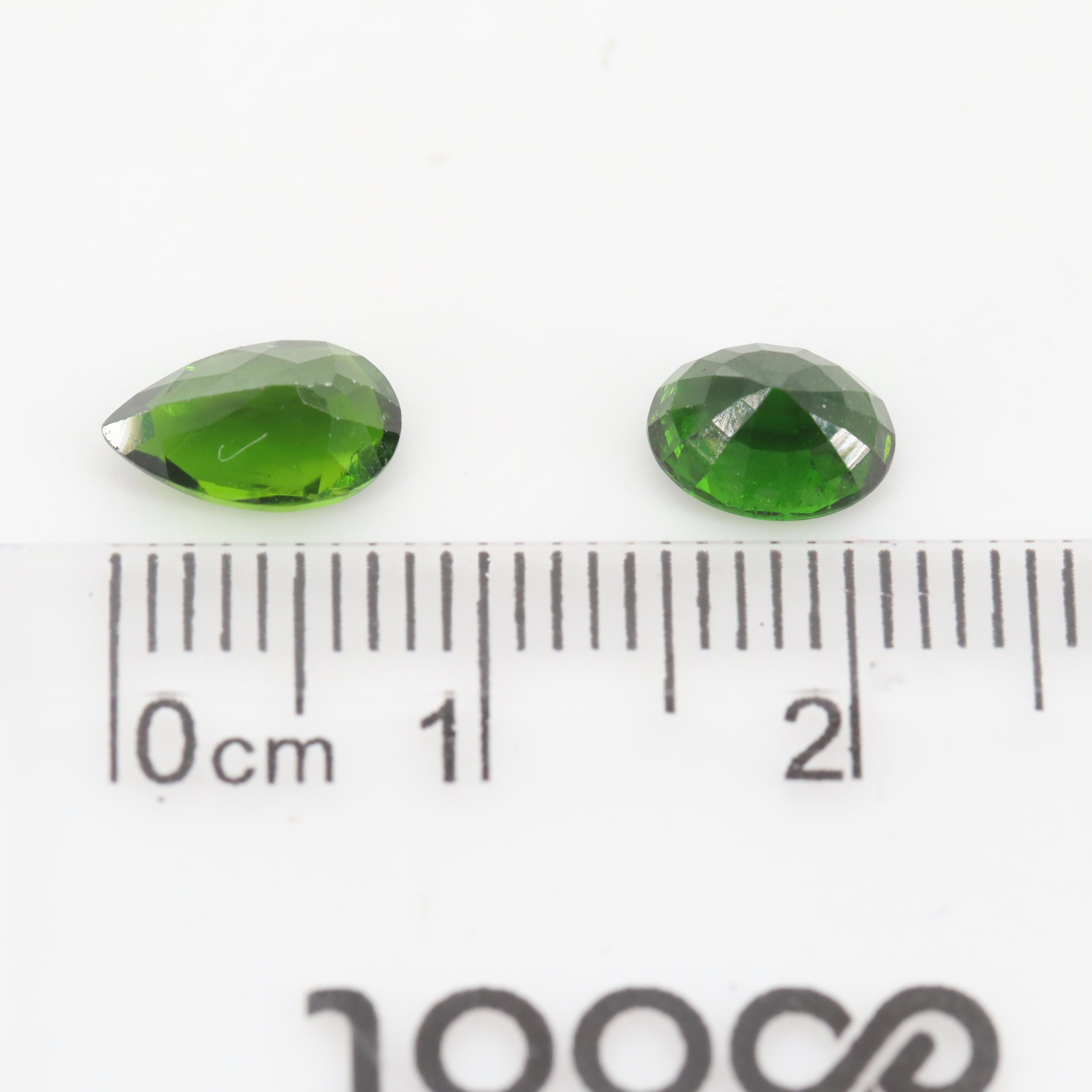 Loose 4.02 CTW Chrome Diopside Stones