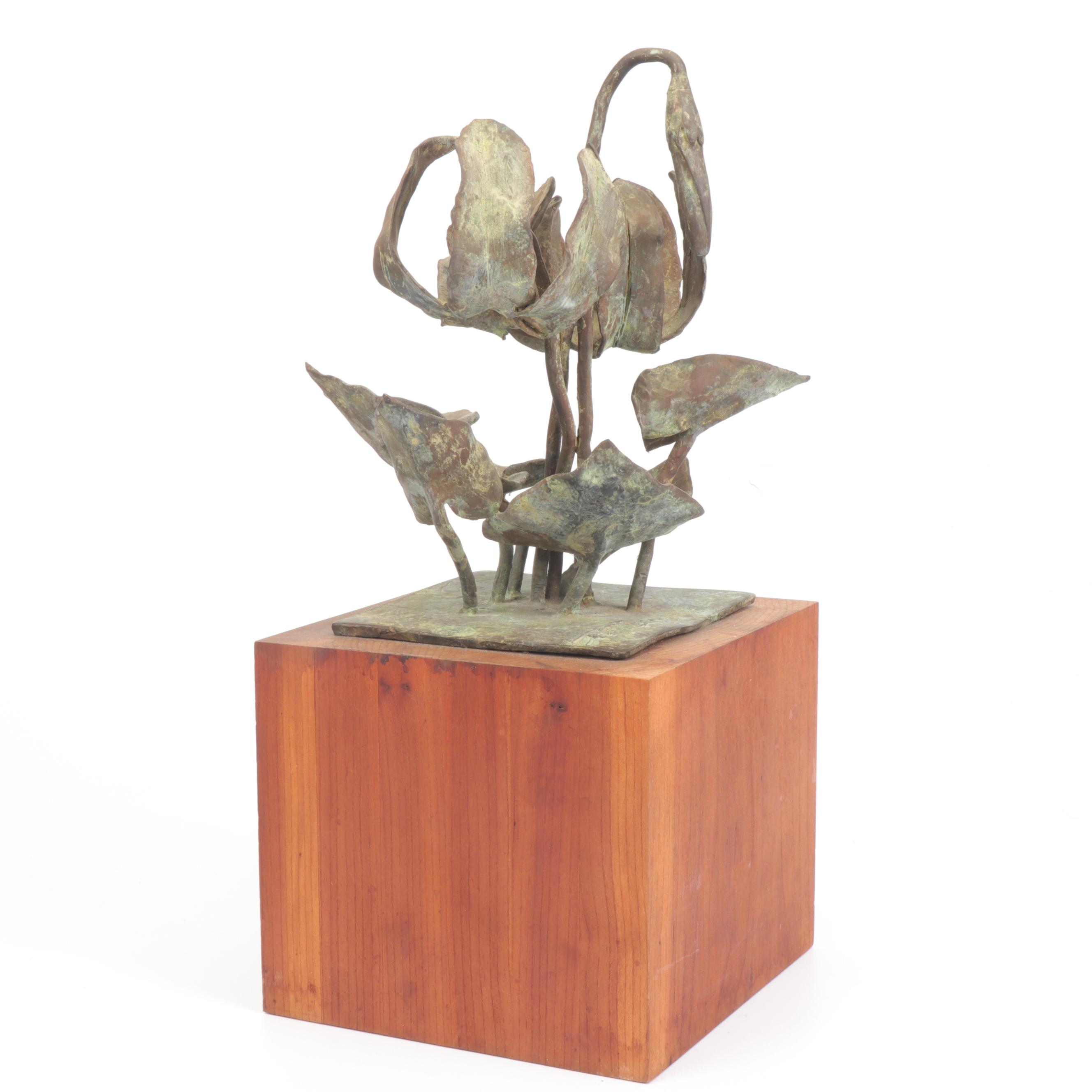 James E. Pearson Bronze Scuplture "Cyclamen"