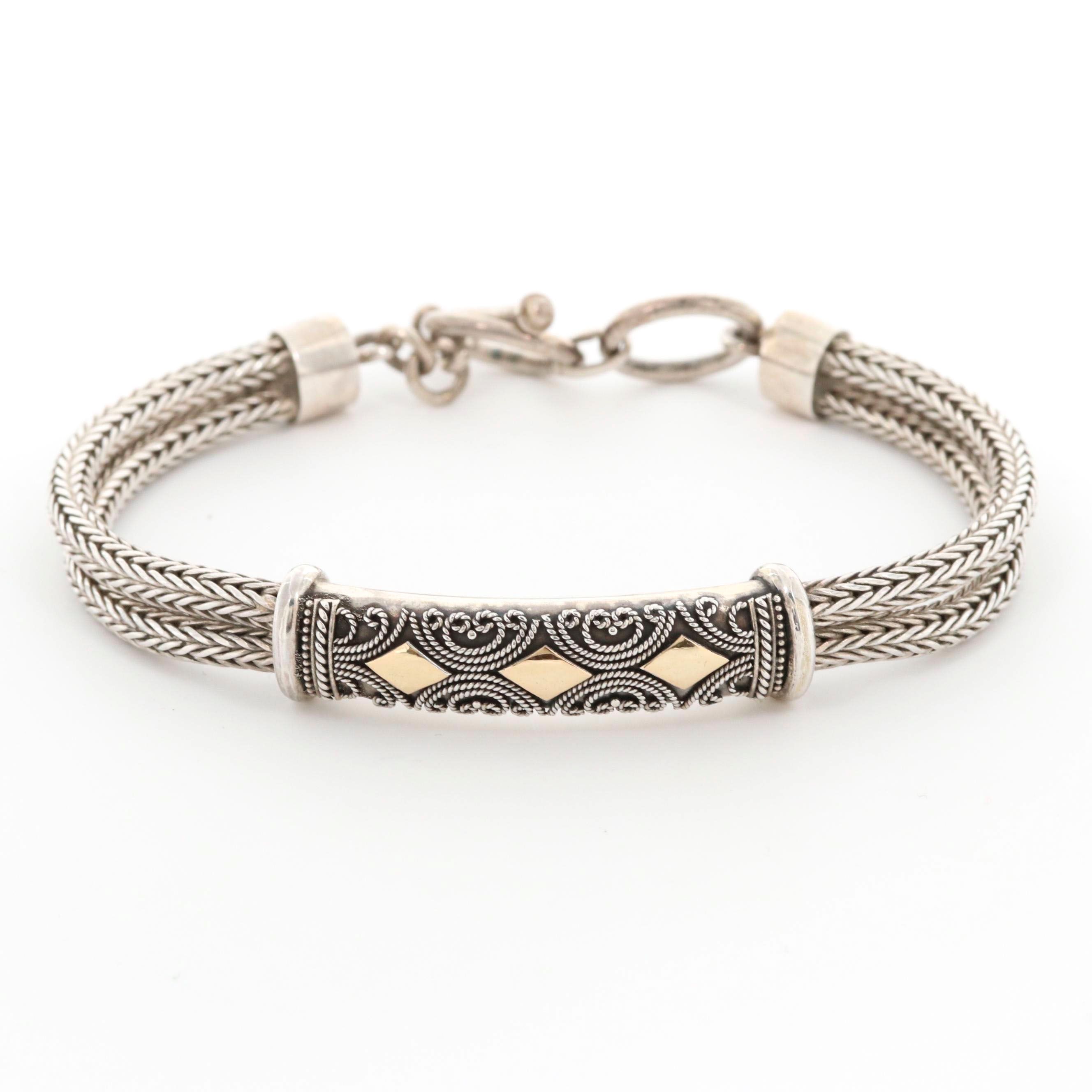 Gold Wash on Sterling Silver Bracelet