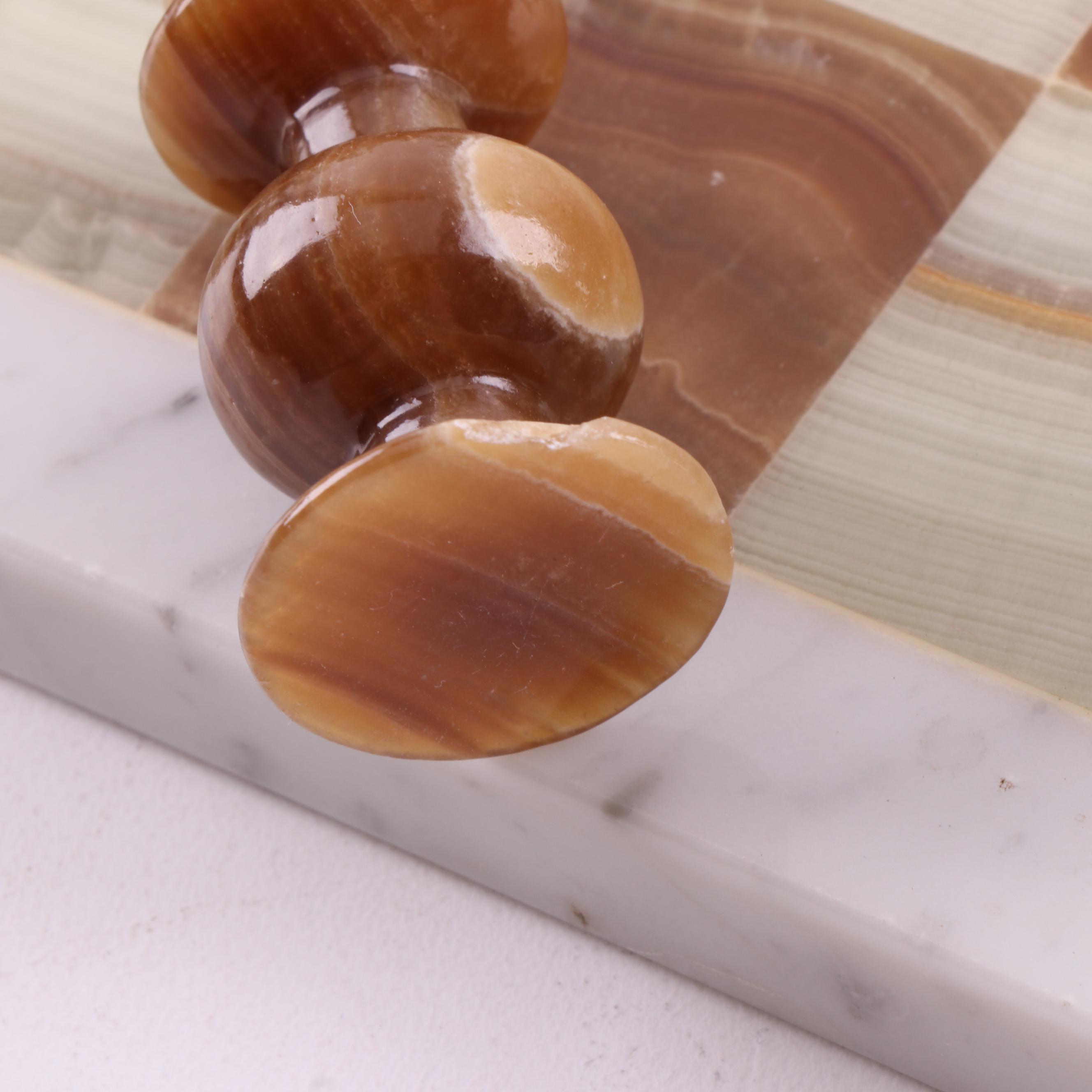 Agate and Marble Chess Set