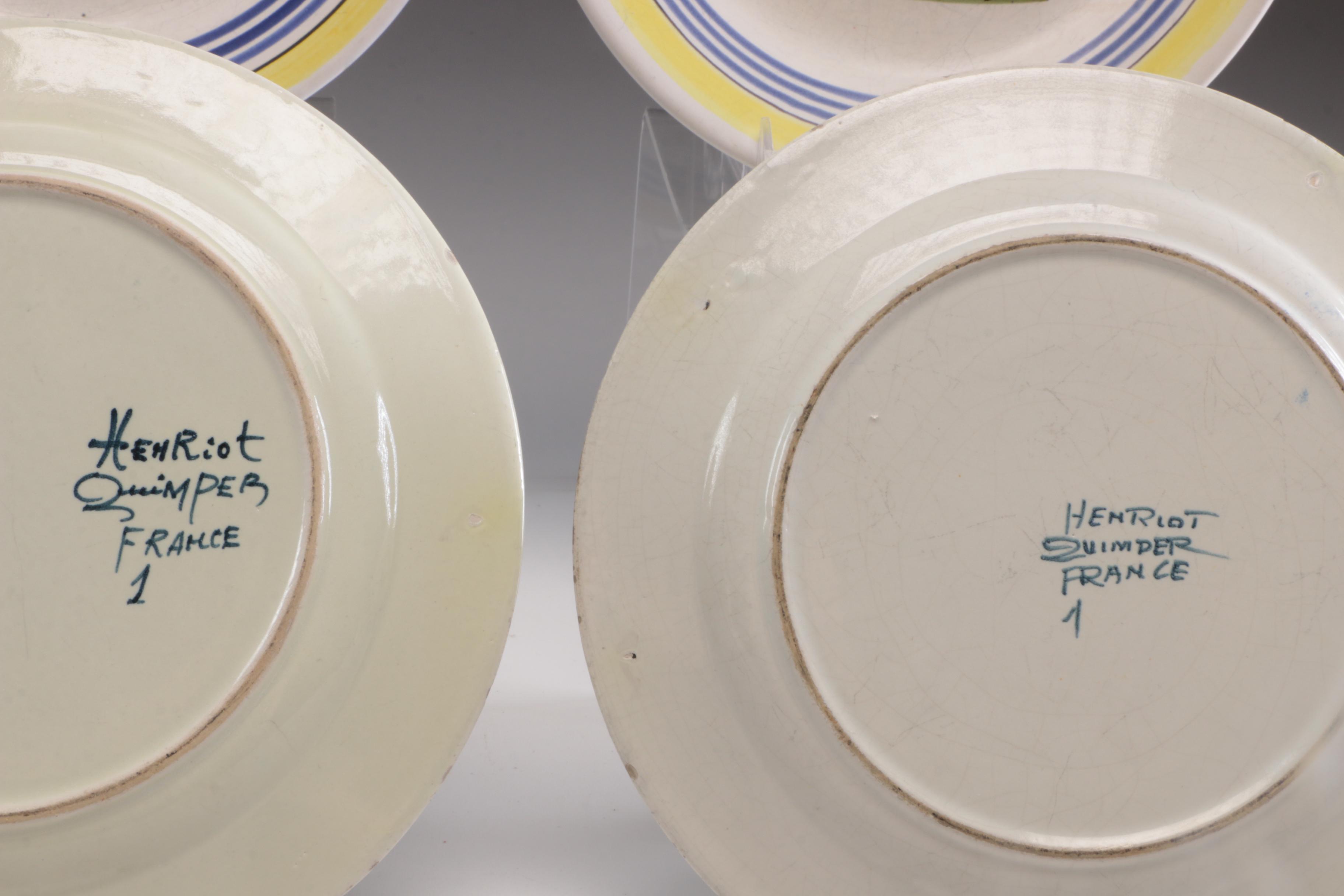 Henriot Quimper French Serveware and Tableware Including Tureen