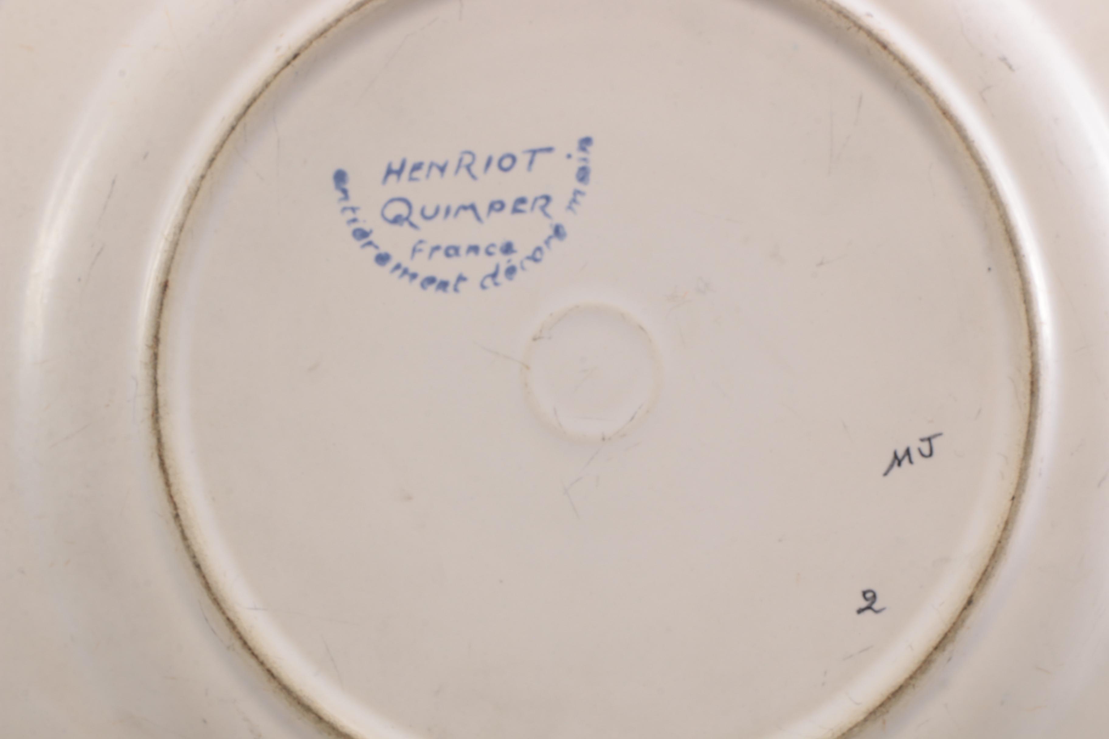 Henriot Quimper French Serveware and Tableware Including Tureen