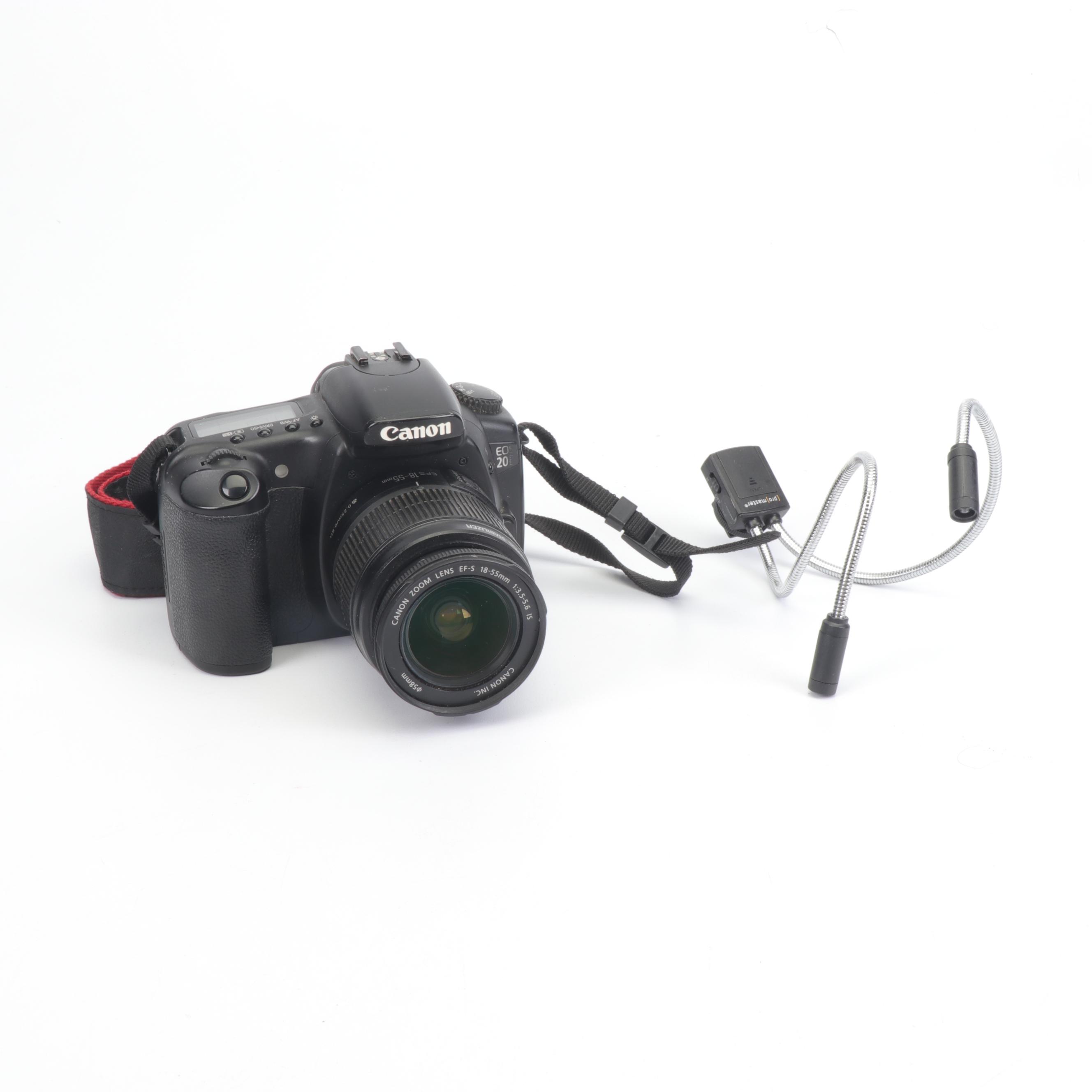 Canon EOS 20D Camera with 18-55mm IS Lens and Accessories