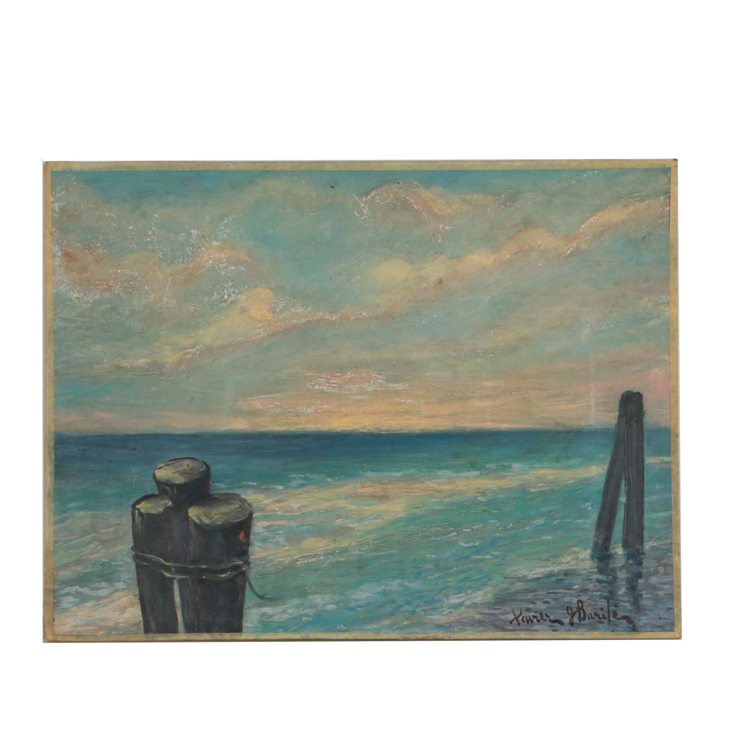 Xavier J. Barile Oil Painting "New Orleans"