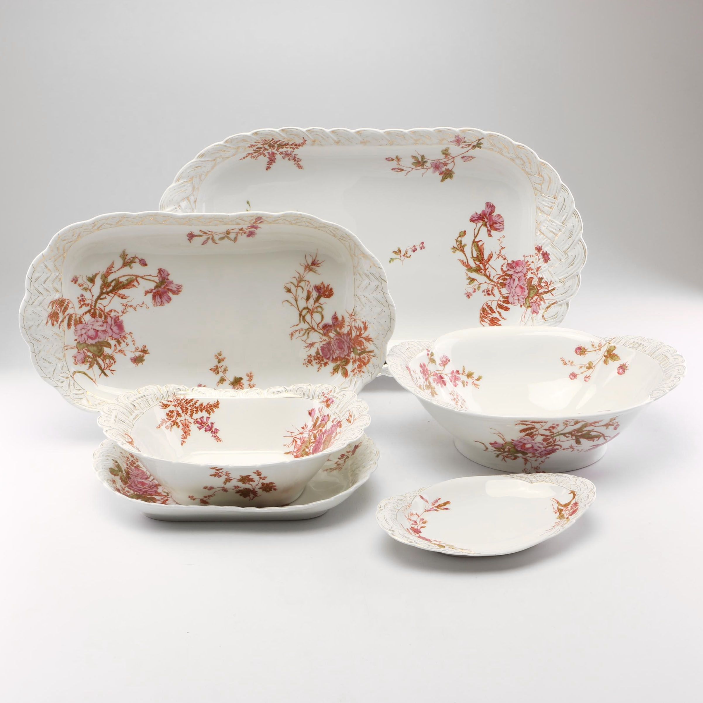 Haviland Porcelain Serving Dishes, 1876-1889