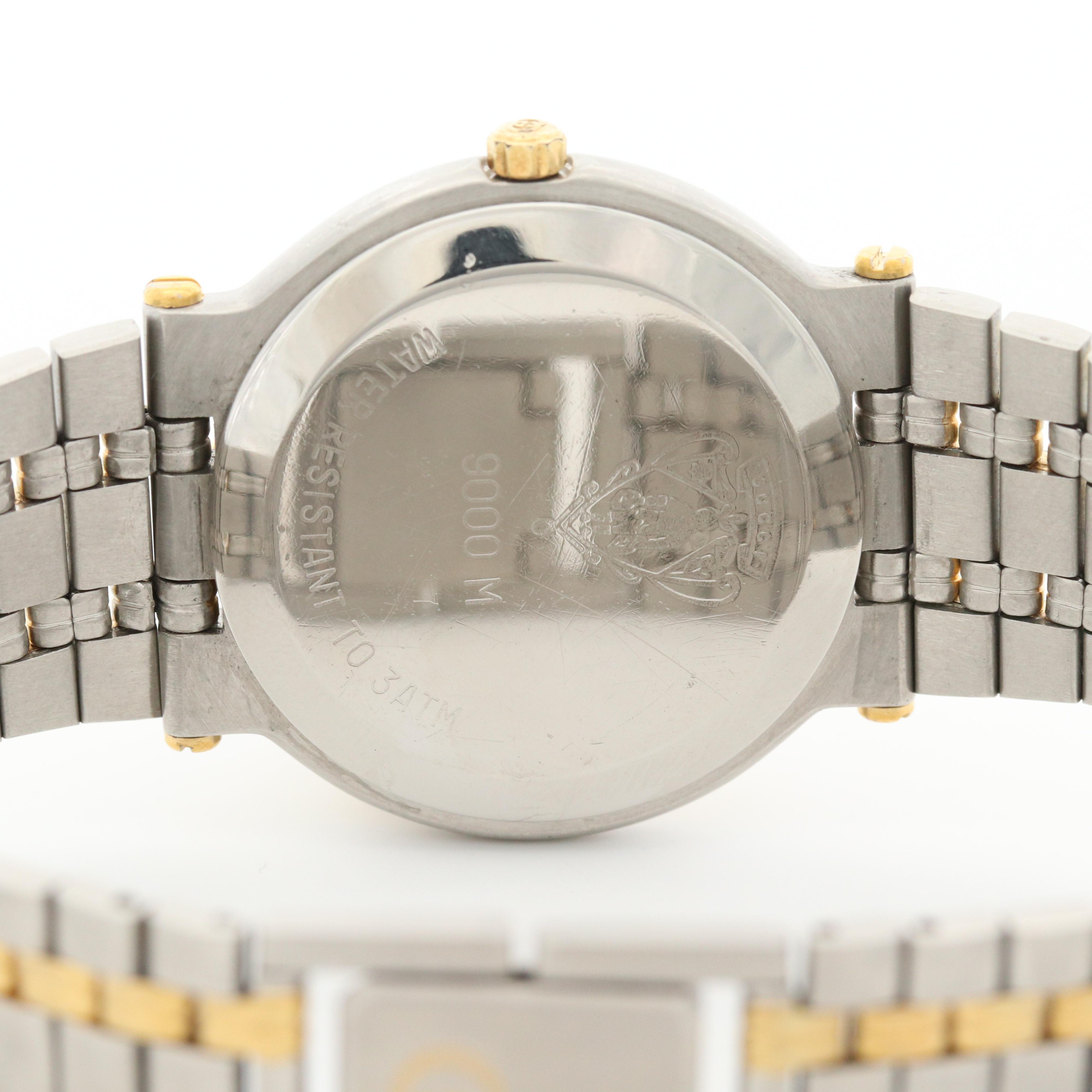 Vintage Gucci 9000 M Two Tone Quartz Watch