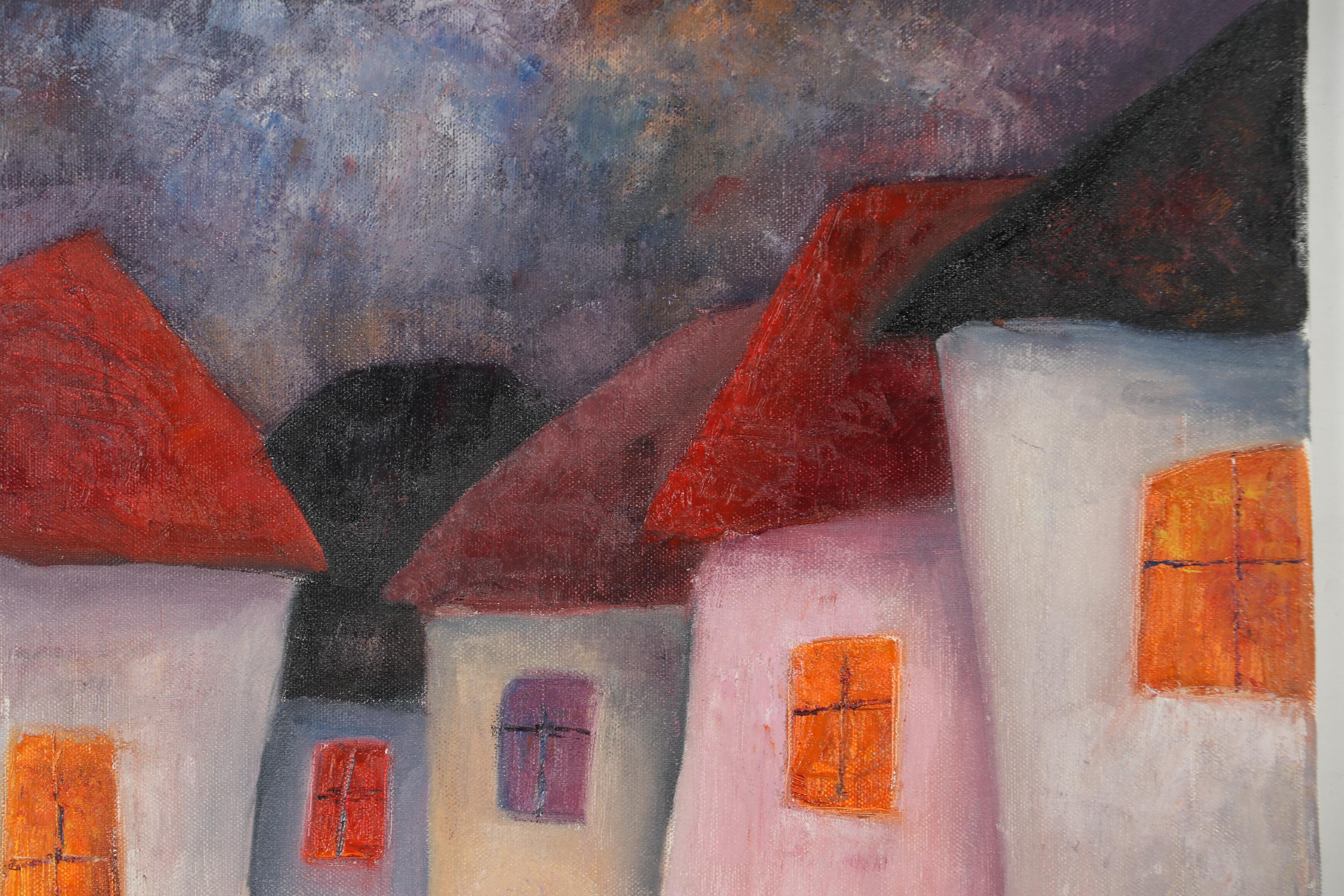 Jeremy Mayes Oil Painting "Warm Window Lights"