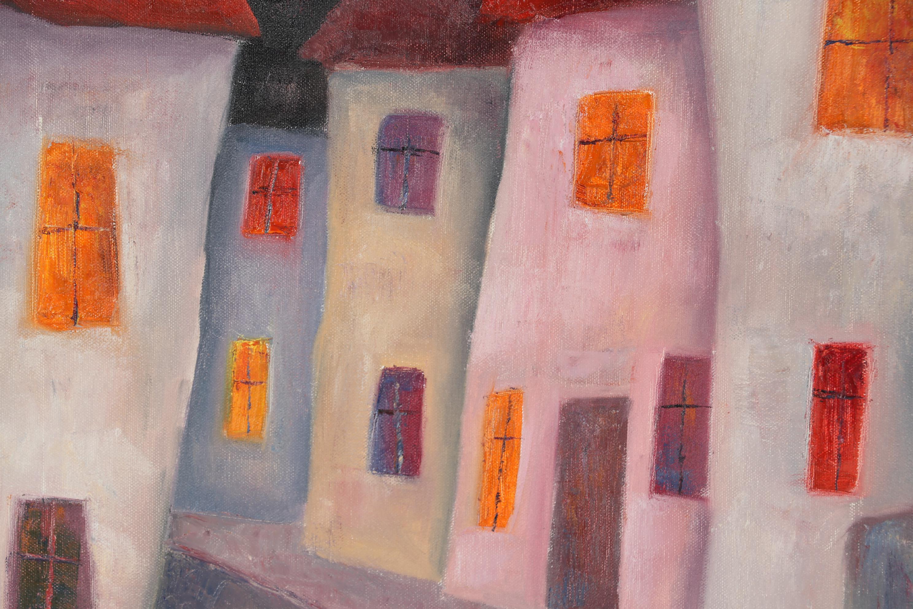 Jeremy Mayes Oil Painting "Warm Window Lights"