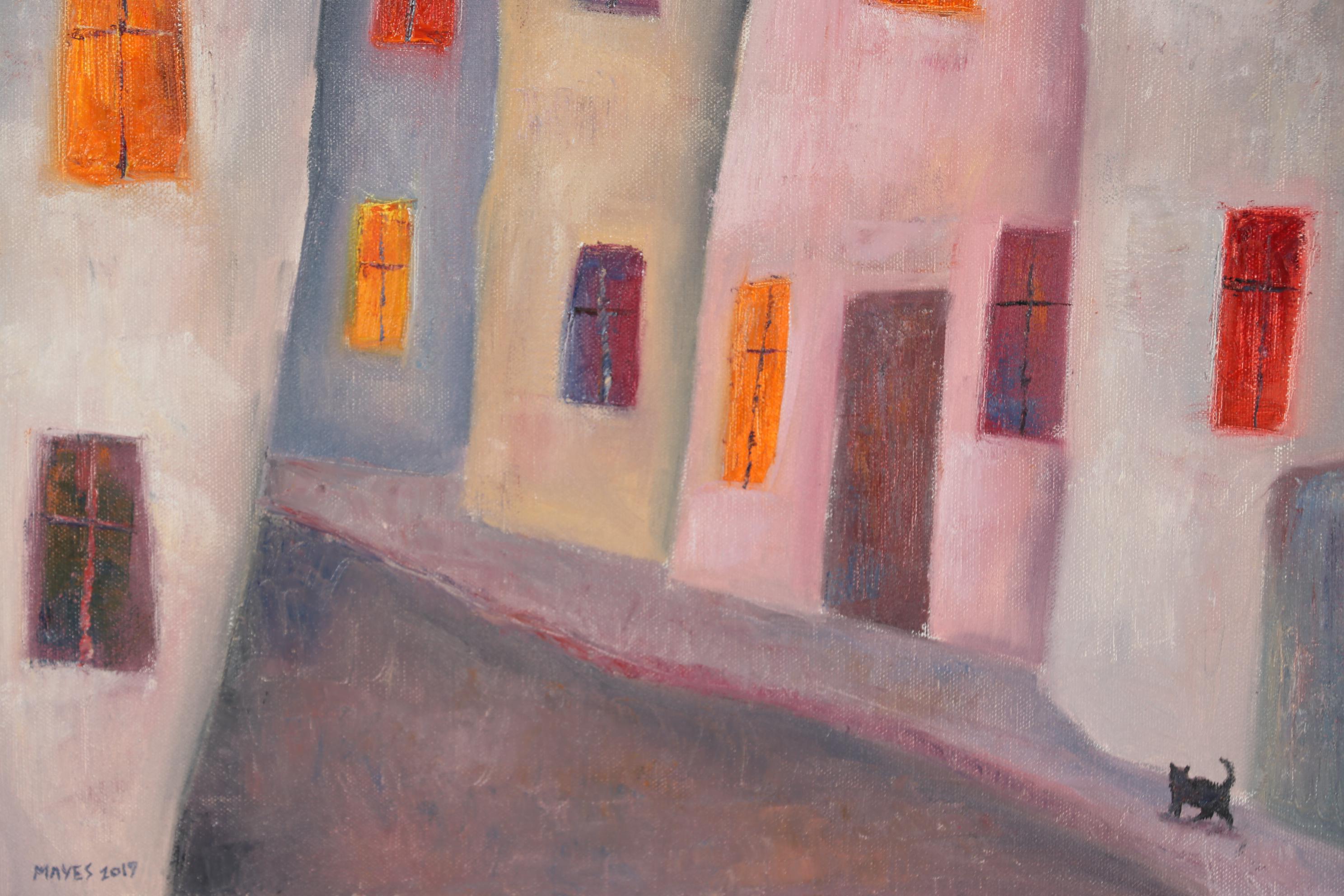 Jeremy Mayes Oil Painting "Warm Window Lights"