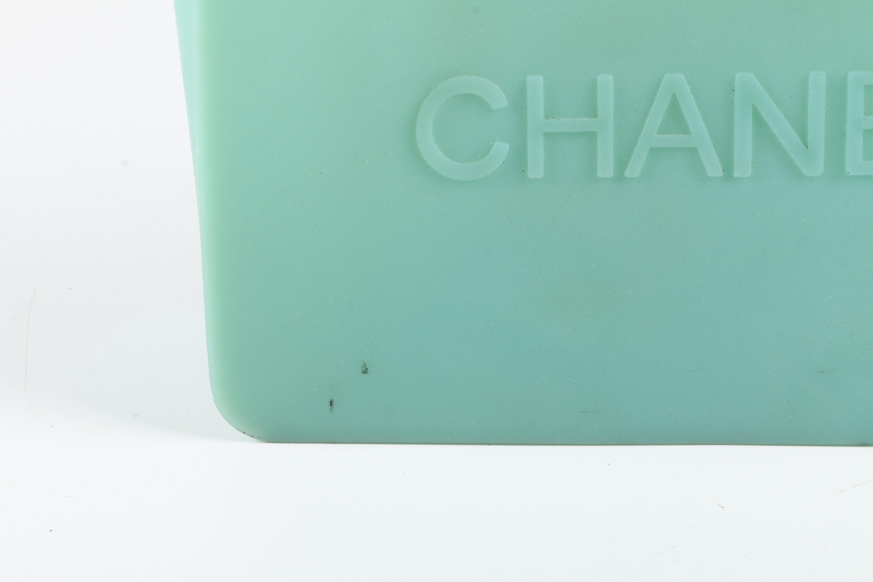 Chanel Jelly Rubber Tote in Seafoam Green
