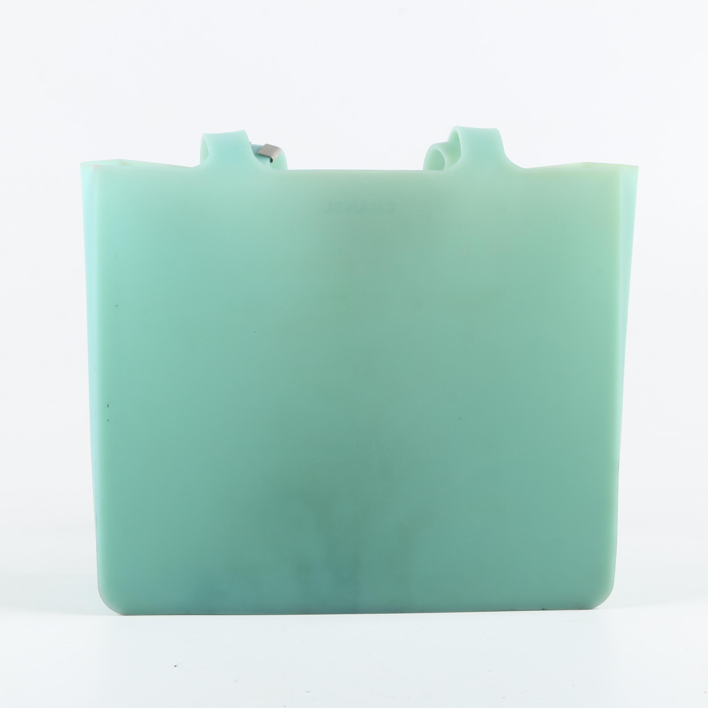 Chanel Jelly Rubber Tote in Seafoam Green