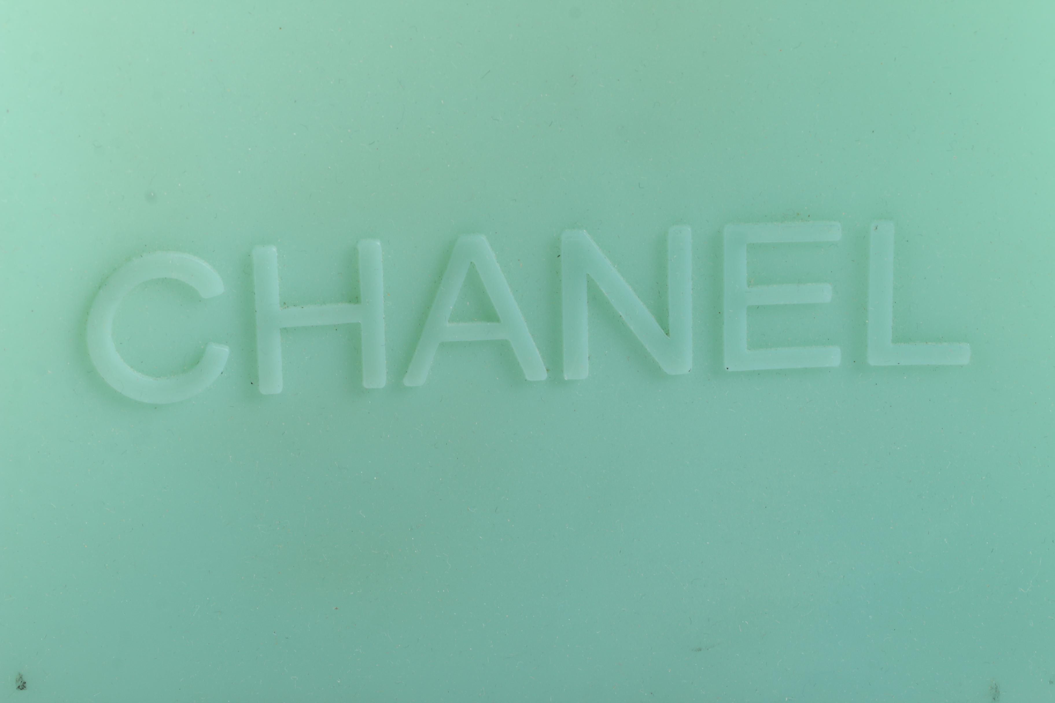 Chanel Jelly Rubber Tote in Seafoam Green
