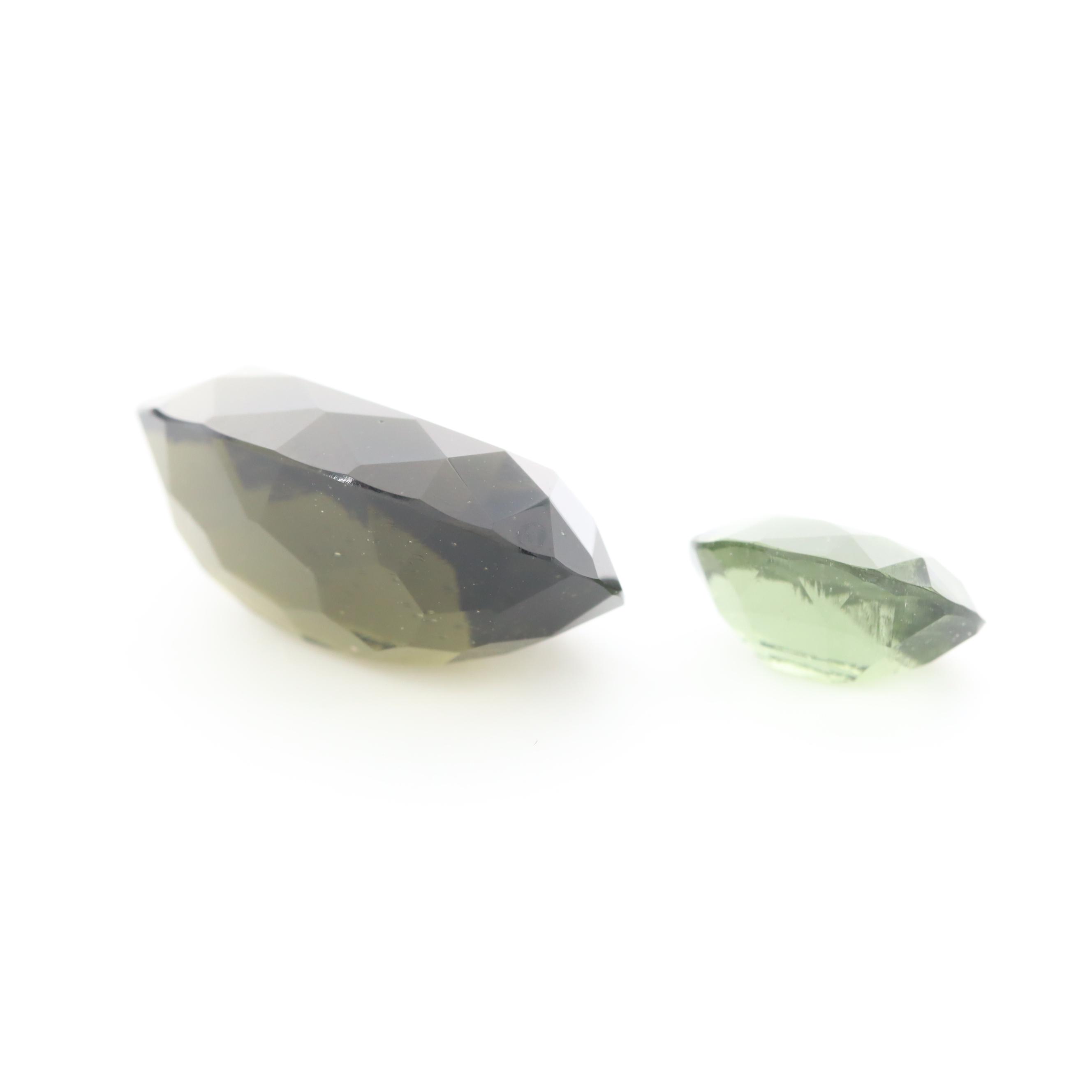 Loose 11.20 CTW Moldavite Stones