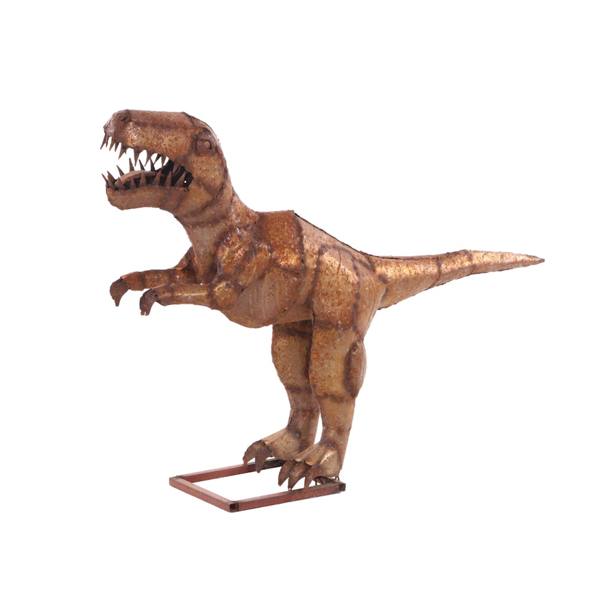 Scrap Metal Tyrannosaurus Rex Sculpture