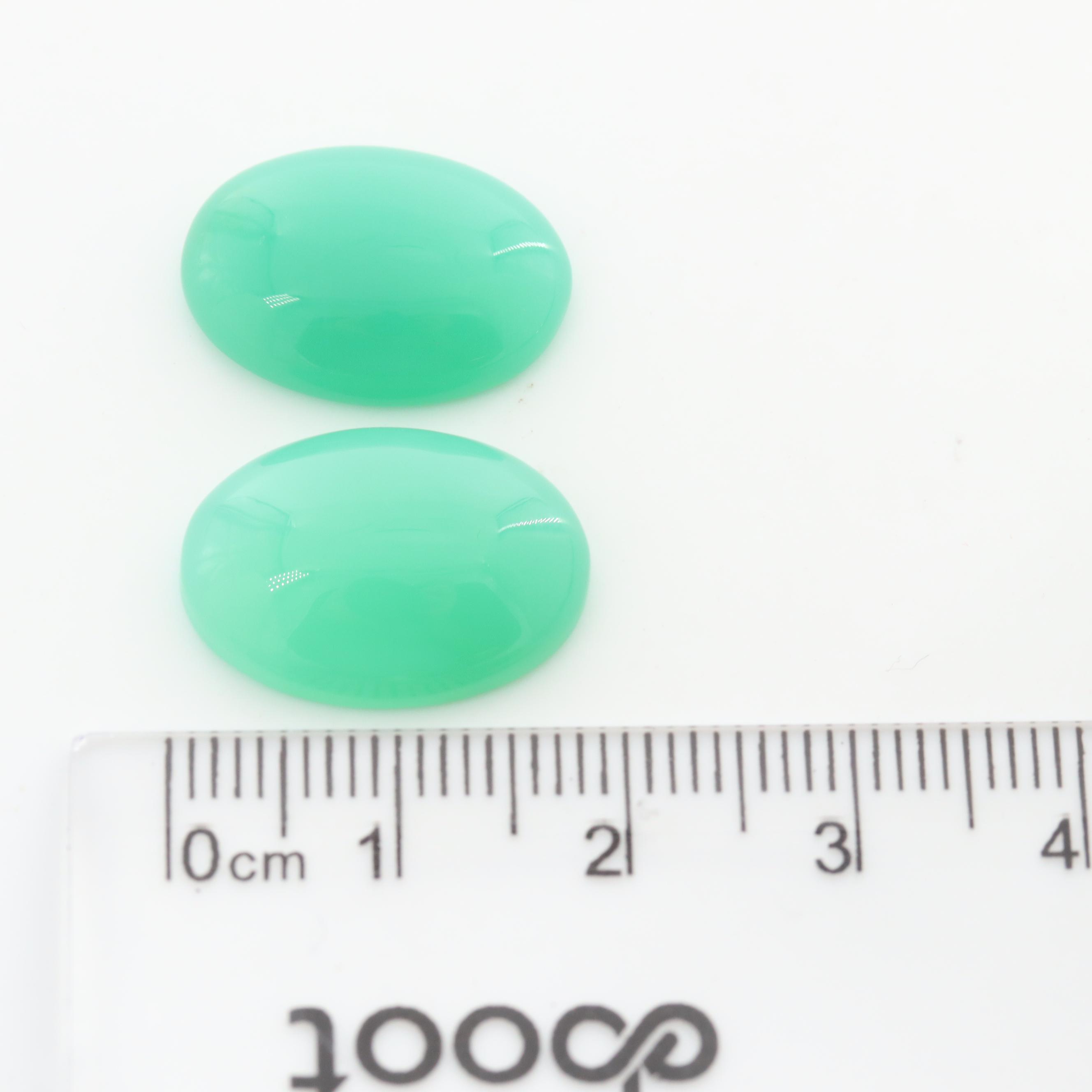 Loose 18.34 CTW Chrysoprase Stone