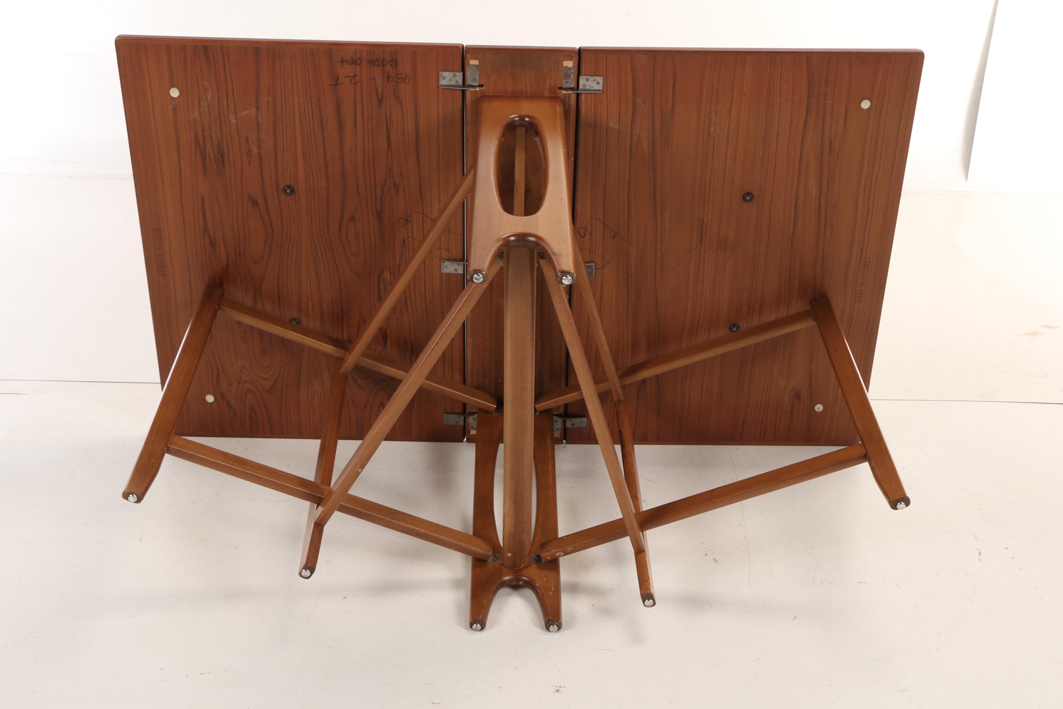 Norwegian Modern Teak Drop-Leaf Table, Circa 1960