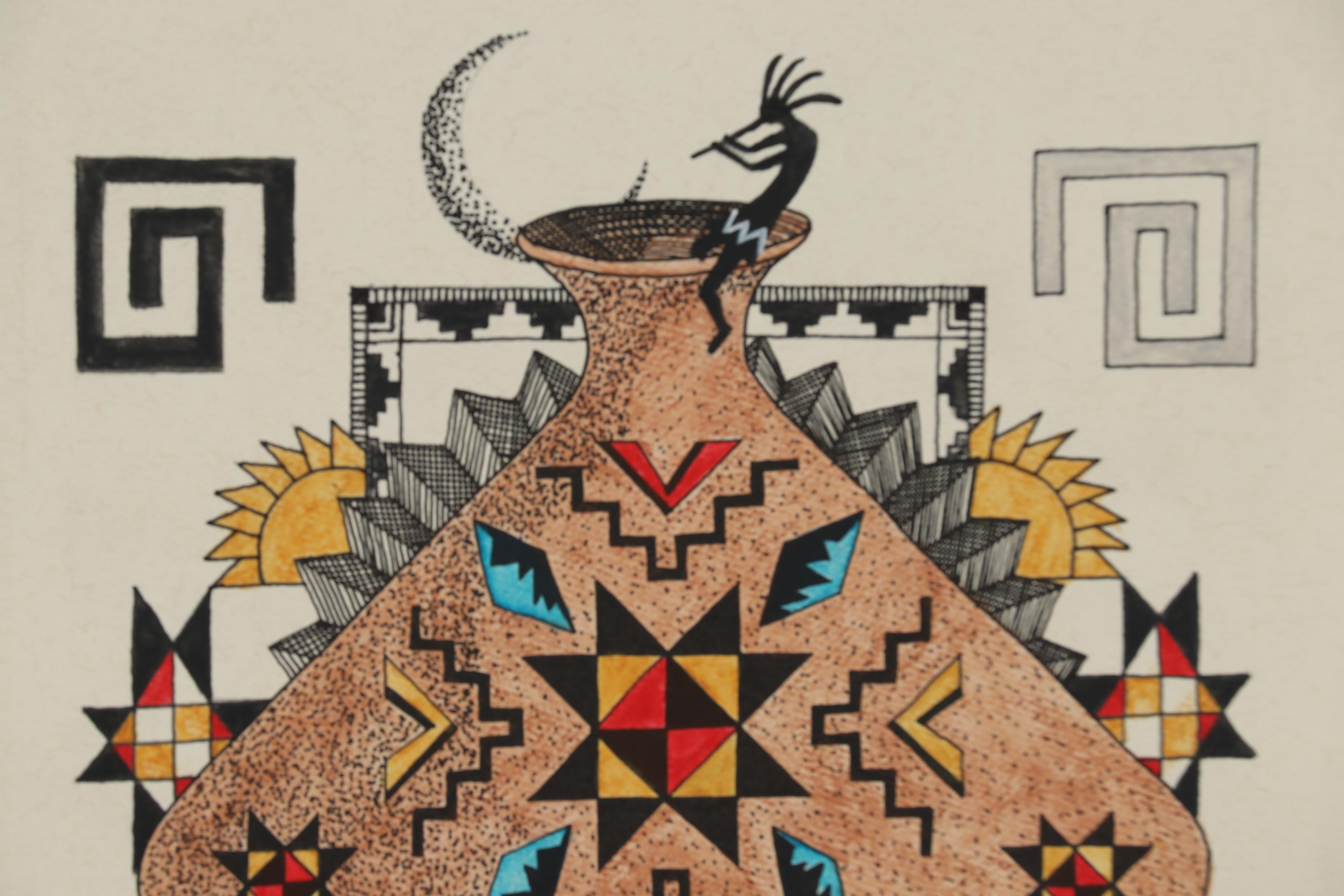 Gail Beekman Mixed Media Painting "Arapaho 24"